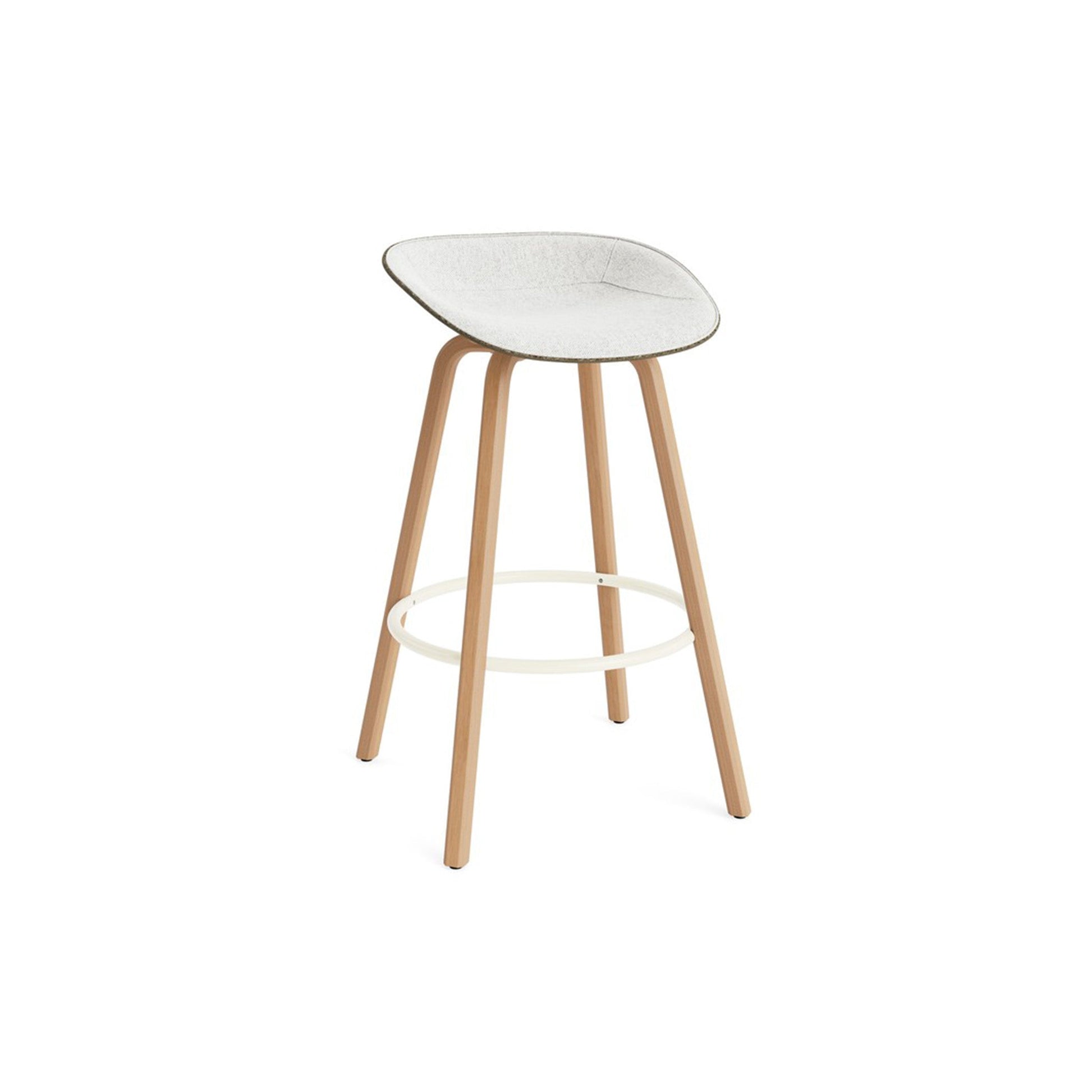 Mat Barstool Full Upholstery Beech - District Furniture