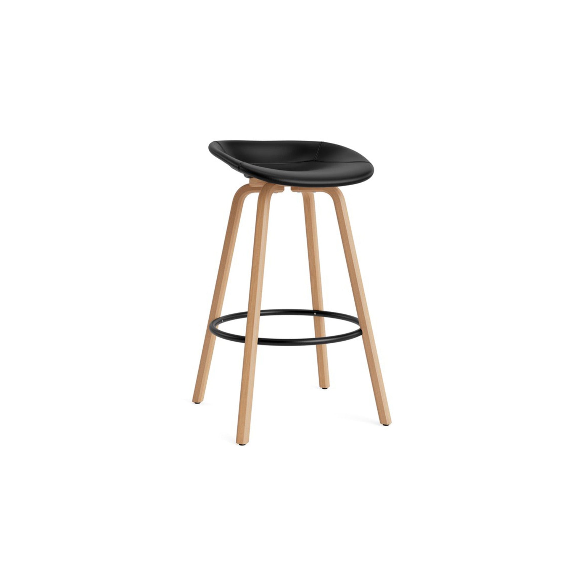 Mat Barstool Full Upholstery Beech - District Furniture