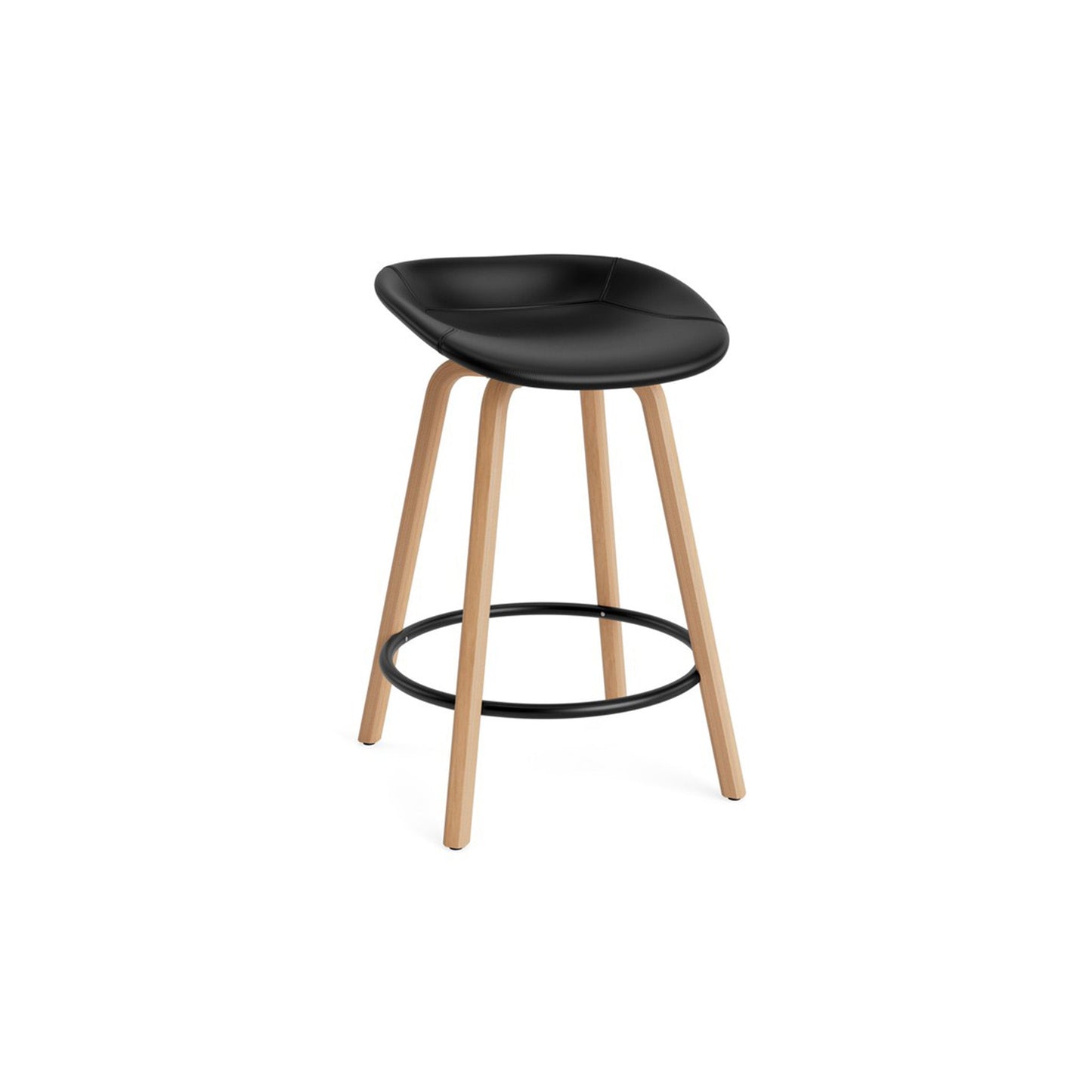 Mat Barstool Full Upholstery Beech - District Furniture