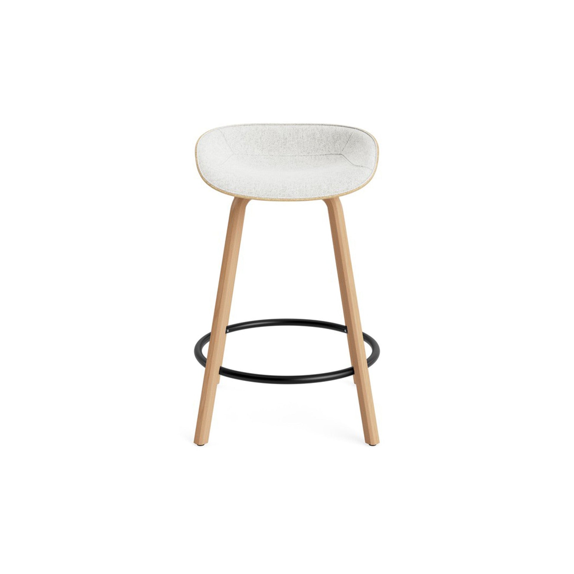 Mat Barstool Full Upholstery Beech - District Furniture