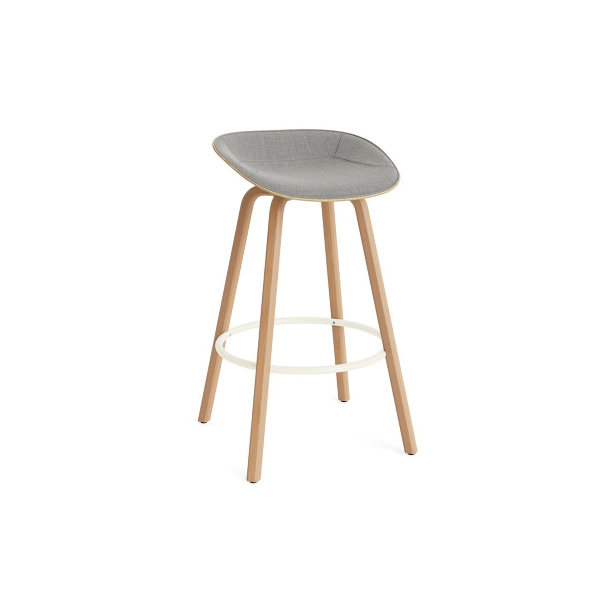 Mat Barstool Full Upholstery Beech - District Furniture