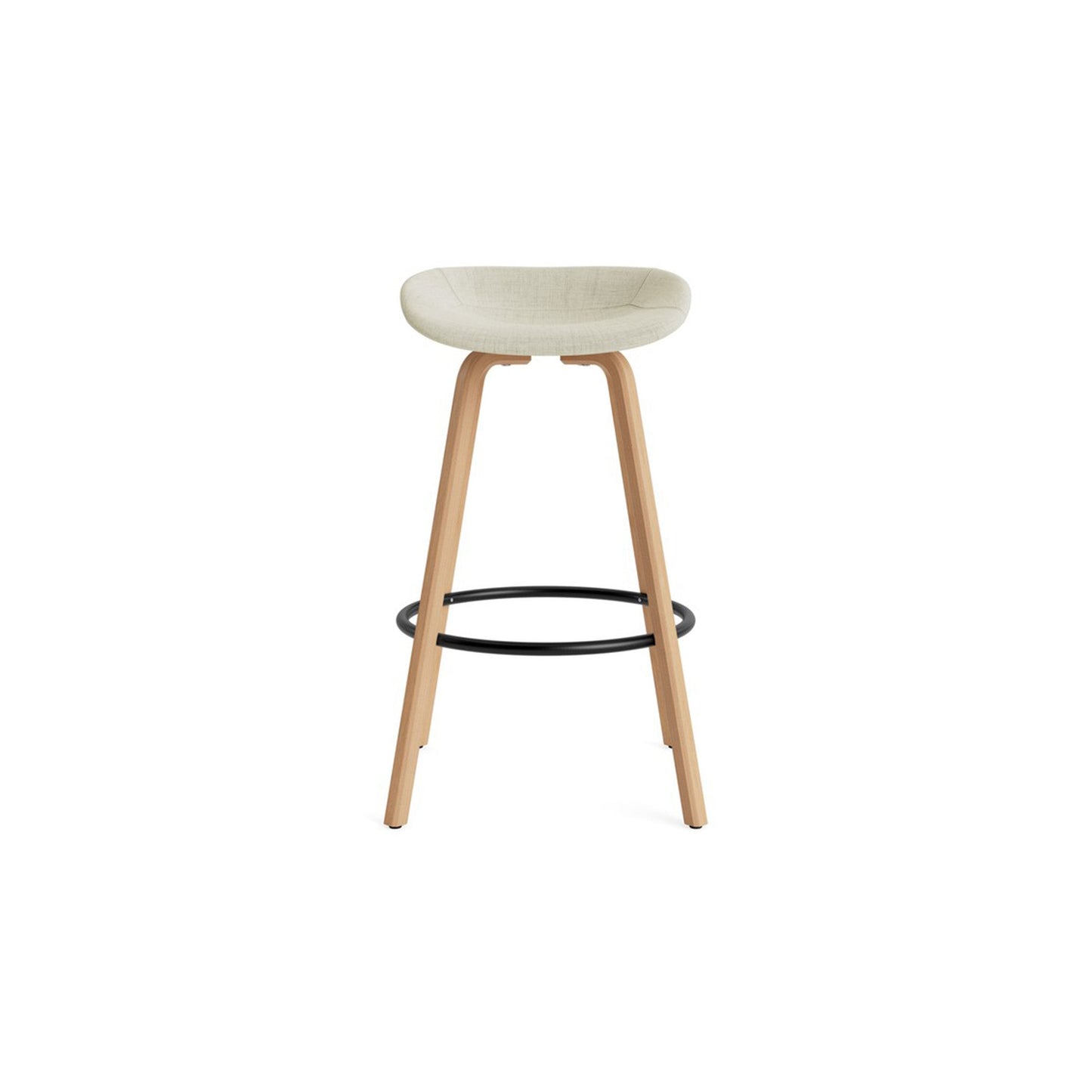 Mat Barstool Full Upholstery Beech - District Furniture