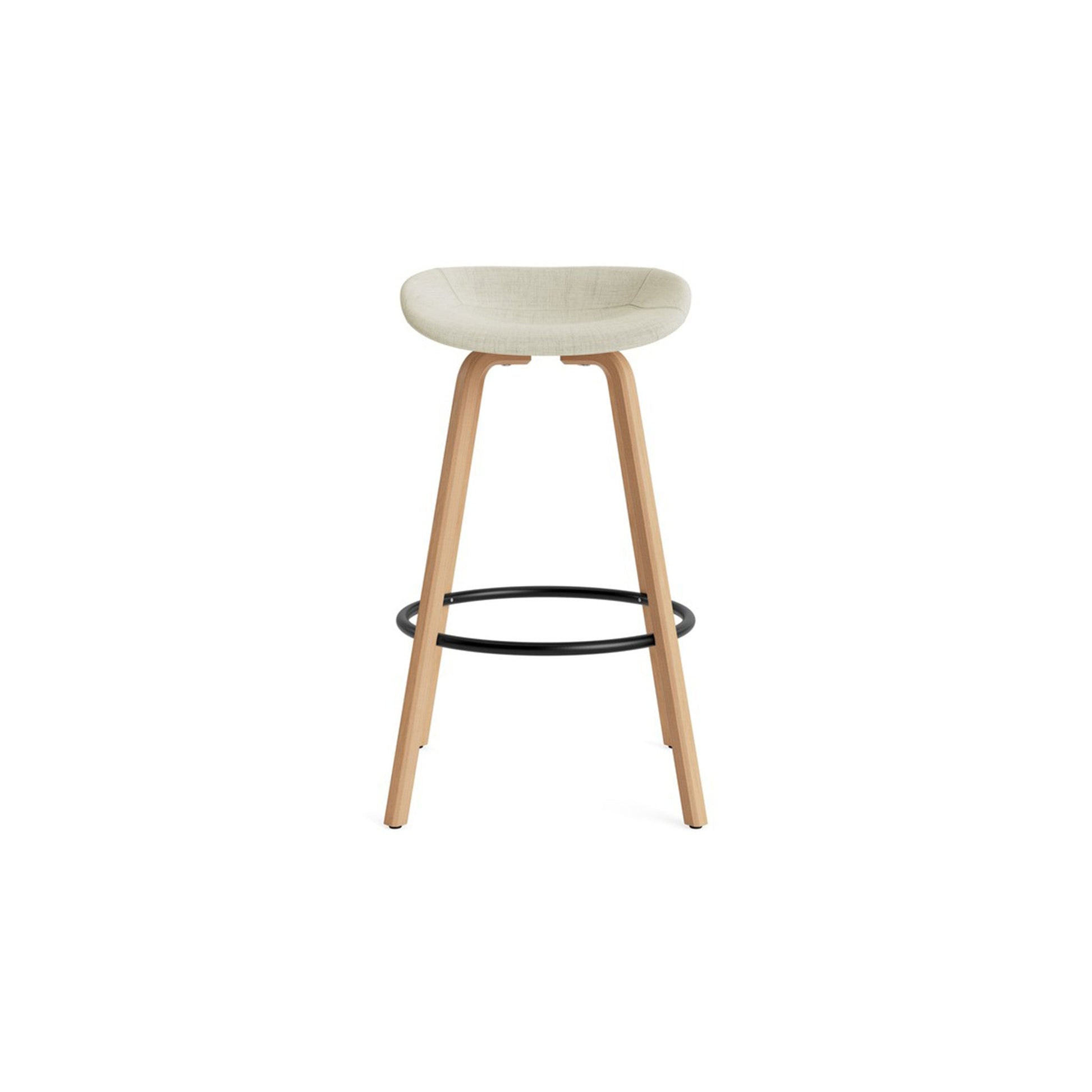 Mat Barstool Full Upholstery Beech - District Furniture