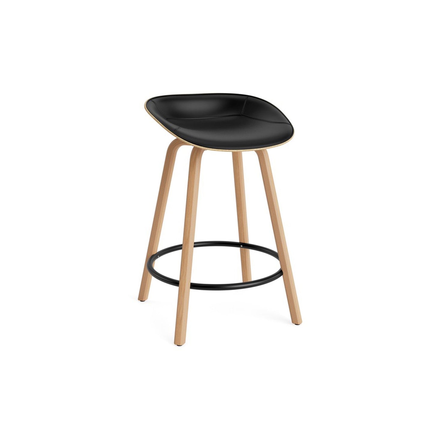 Mat Barstool Full Upholstery Beech - District Furniture
