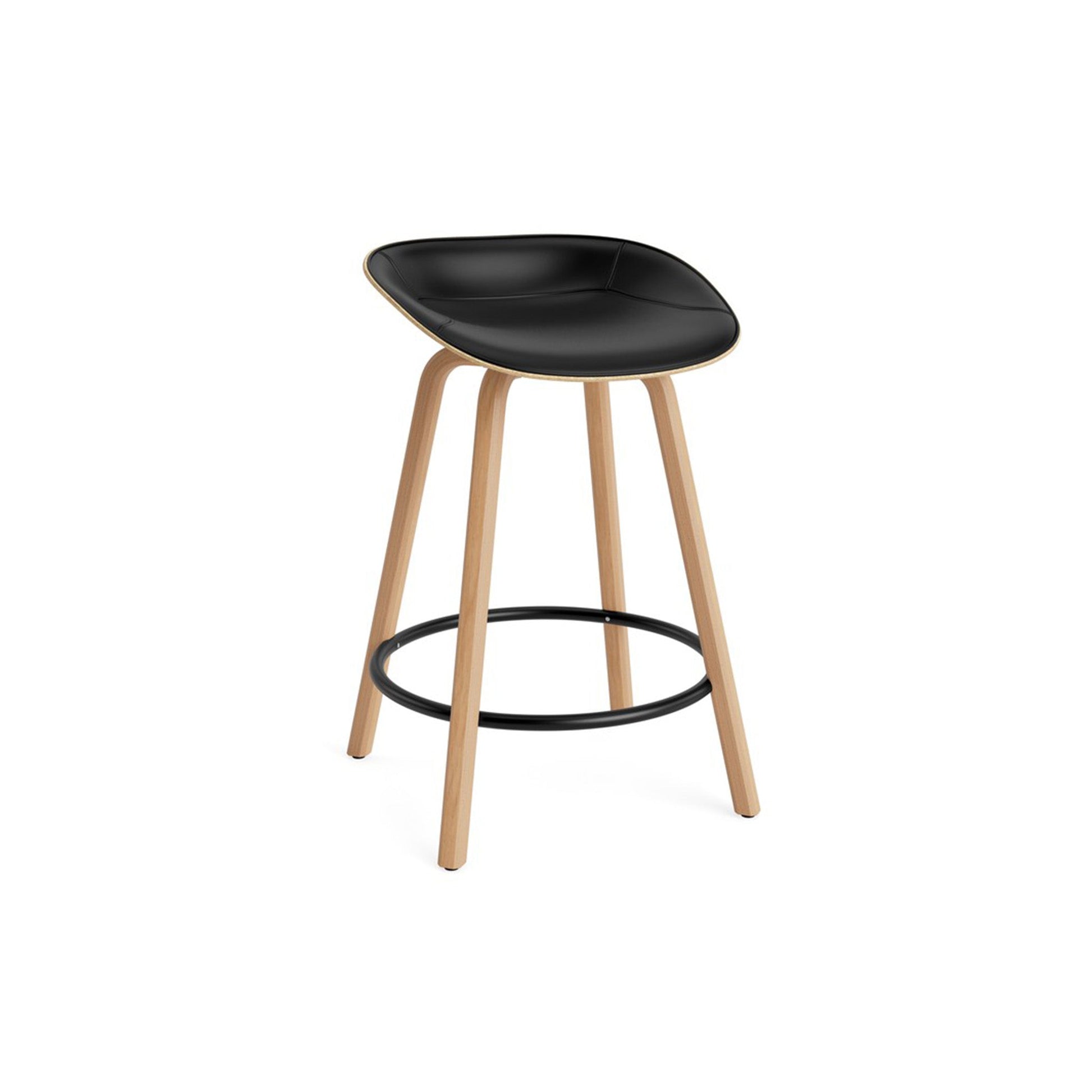 Mat Barstool Full Upholstery Beech - District Furniture