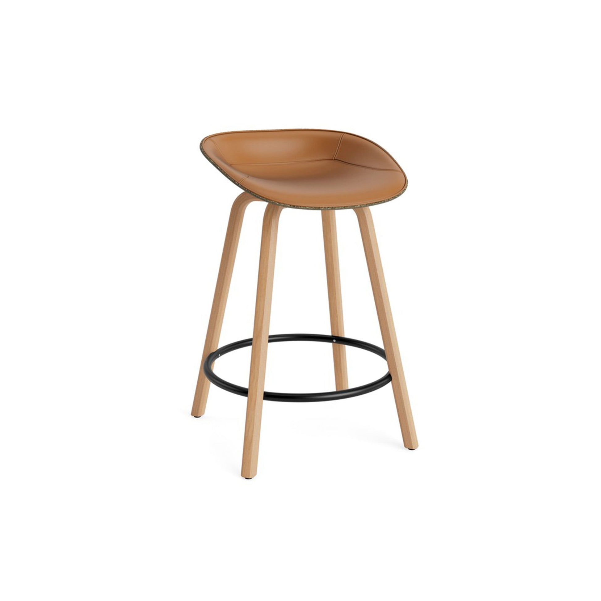 Mat Barstool Full Upholstery Beech - District Furniture