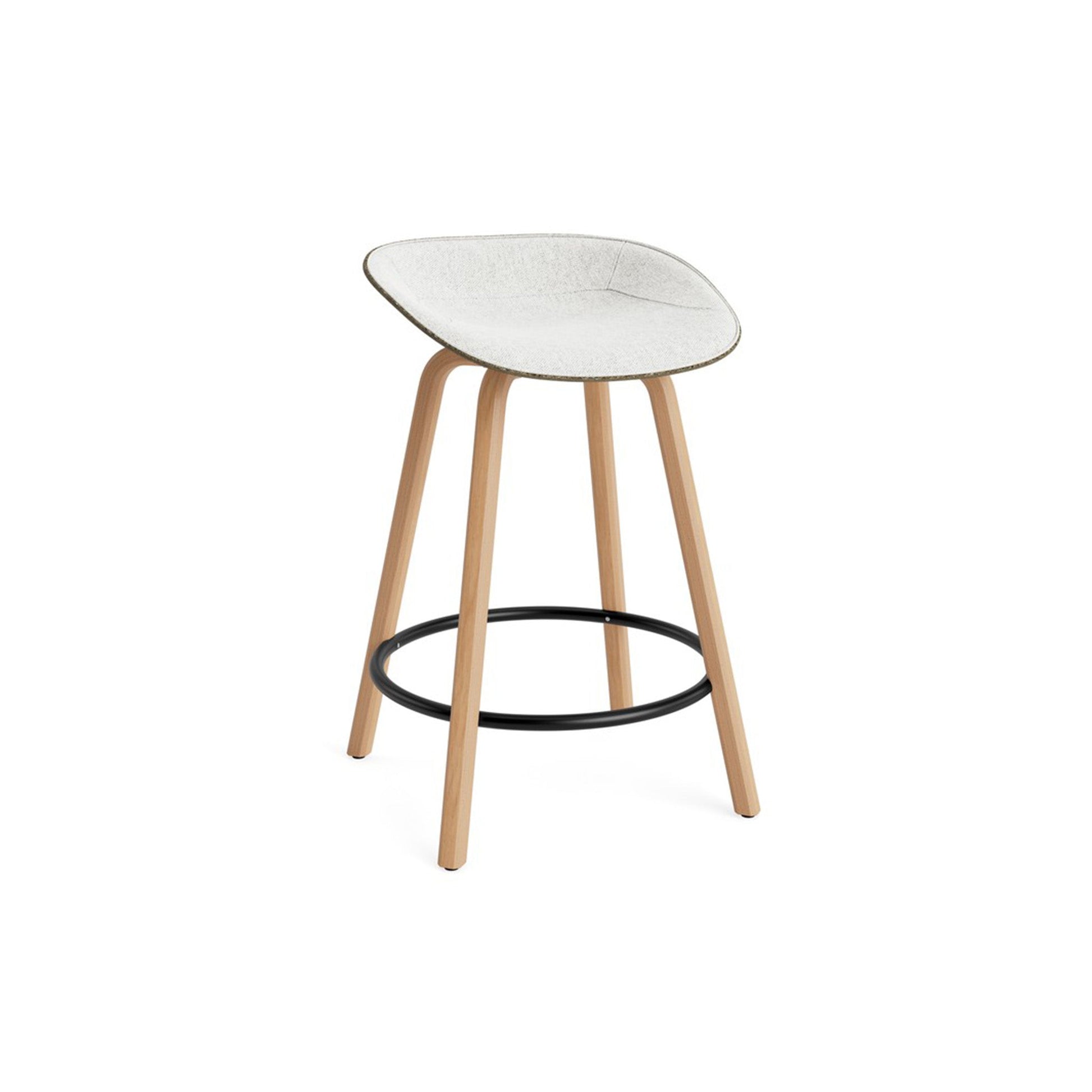 Mat Barstool Full Upholstery Beech - District Furniture