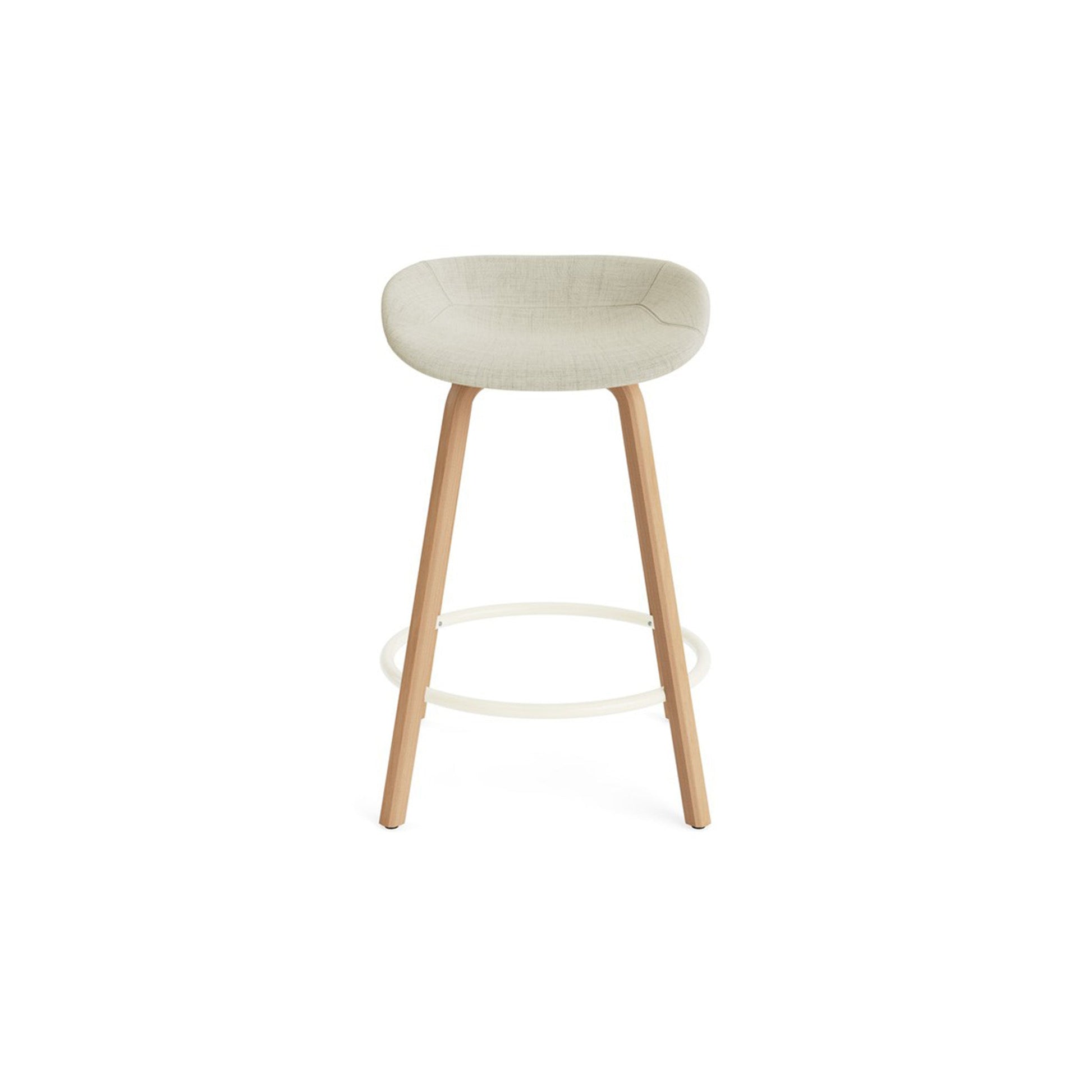 Mat Barstool Full Upholstery Beech - District Furniture