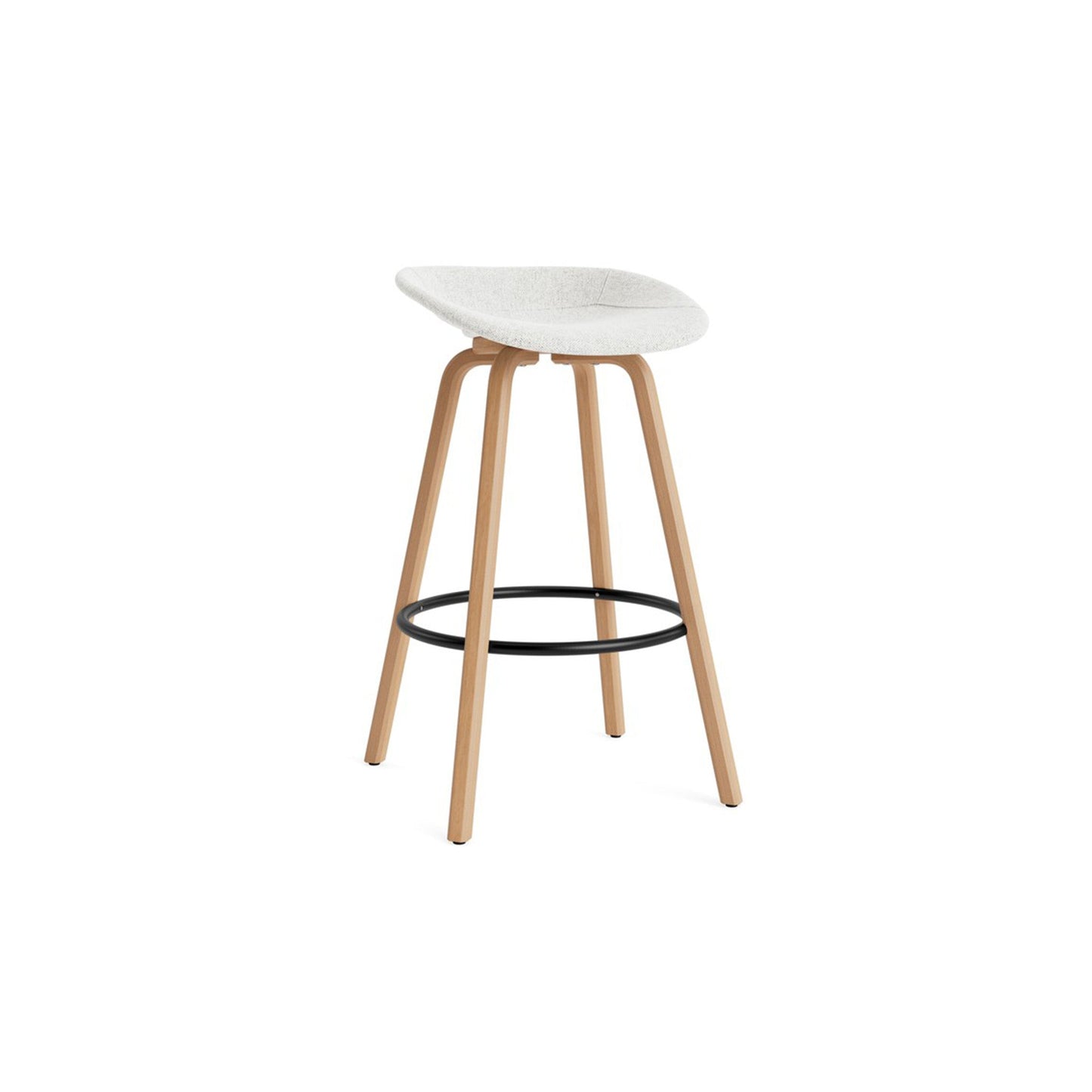 Mat Barstool Full Upholstery Beech - District Furniture