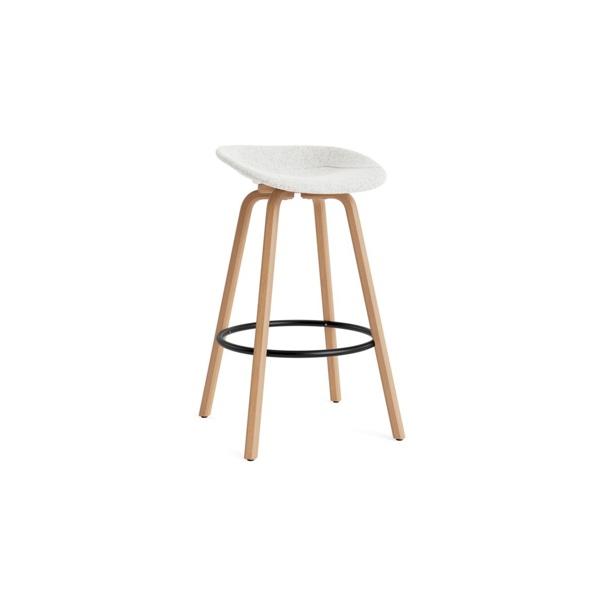 Mat Barstool Full Upholstery Beech - District Furniture