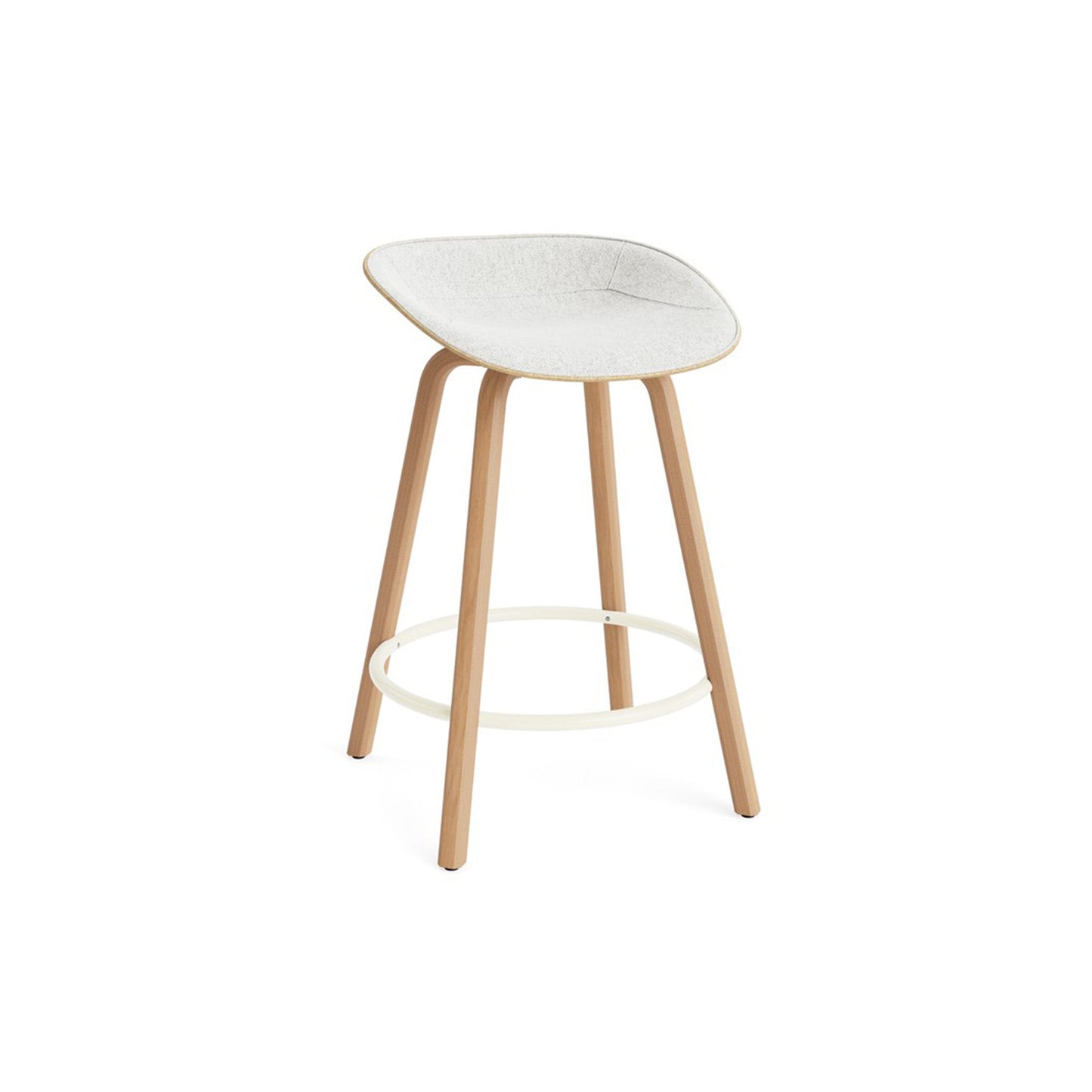 Mat Barstool Full Upholstery Beech - District Furniture