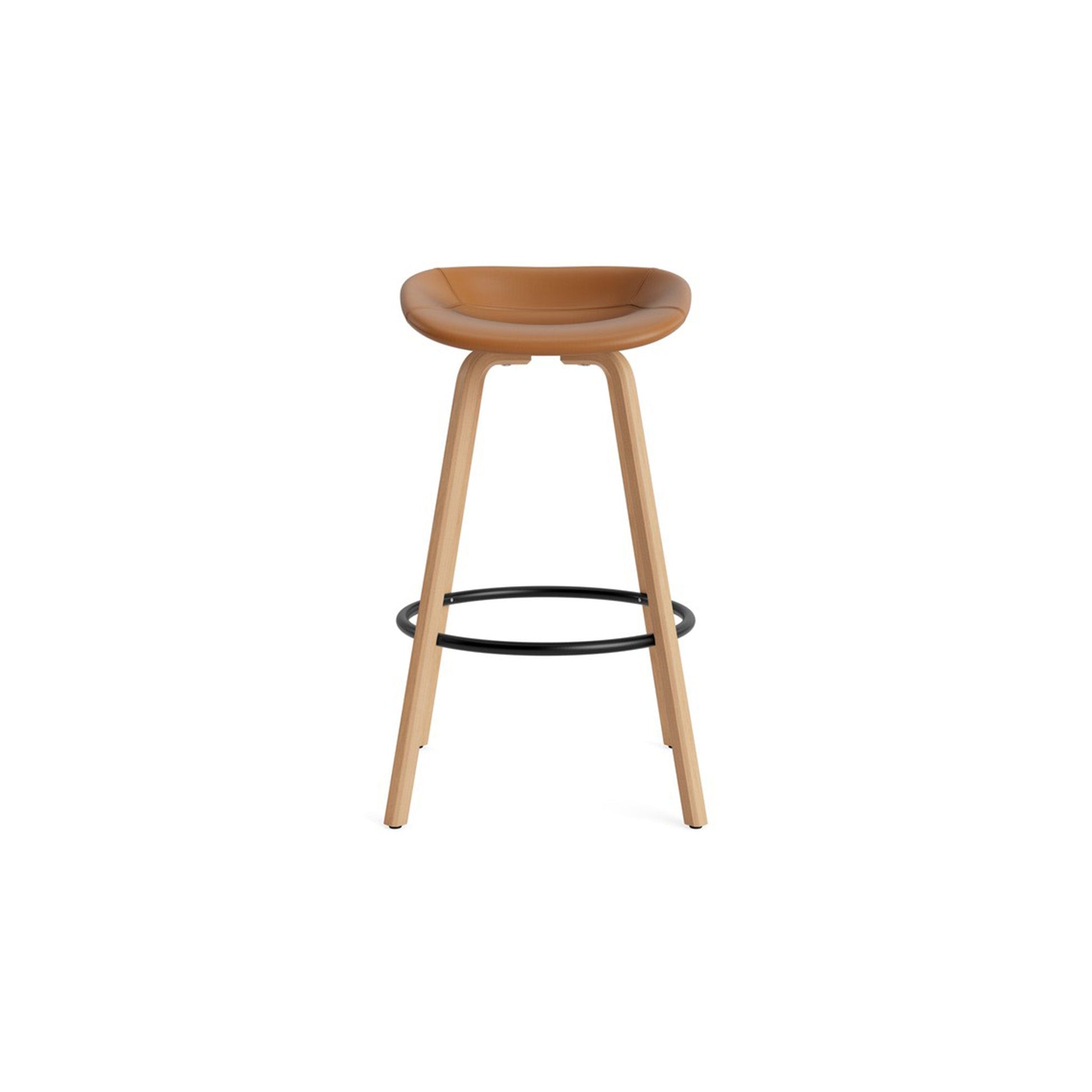 Mat Barstool Full Upholstery Beech - District Furniture