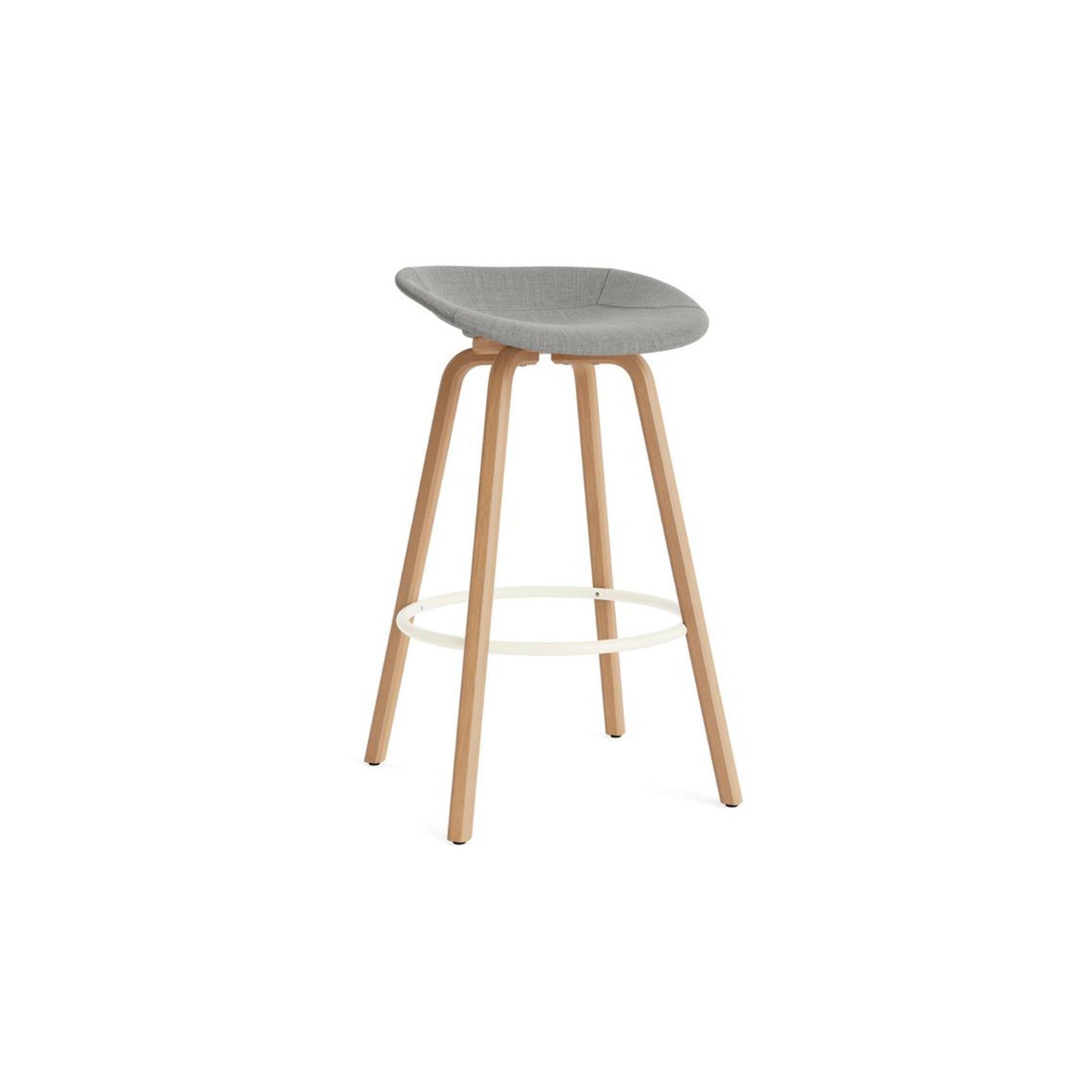 Mat Barstool Full Upholstery Beech - District Furniture