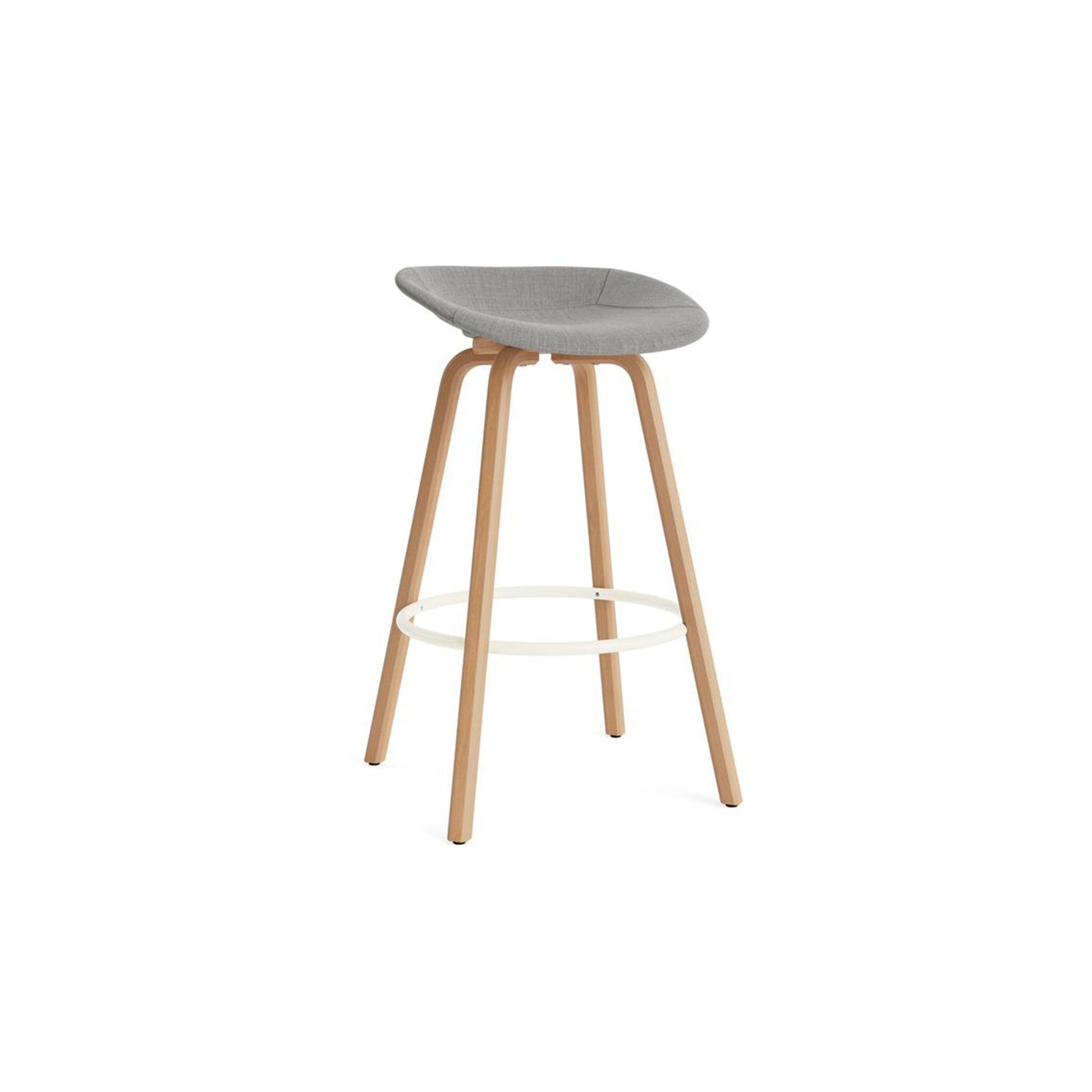 Mat Barstool Full Upholstery Beech - District Furniture
