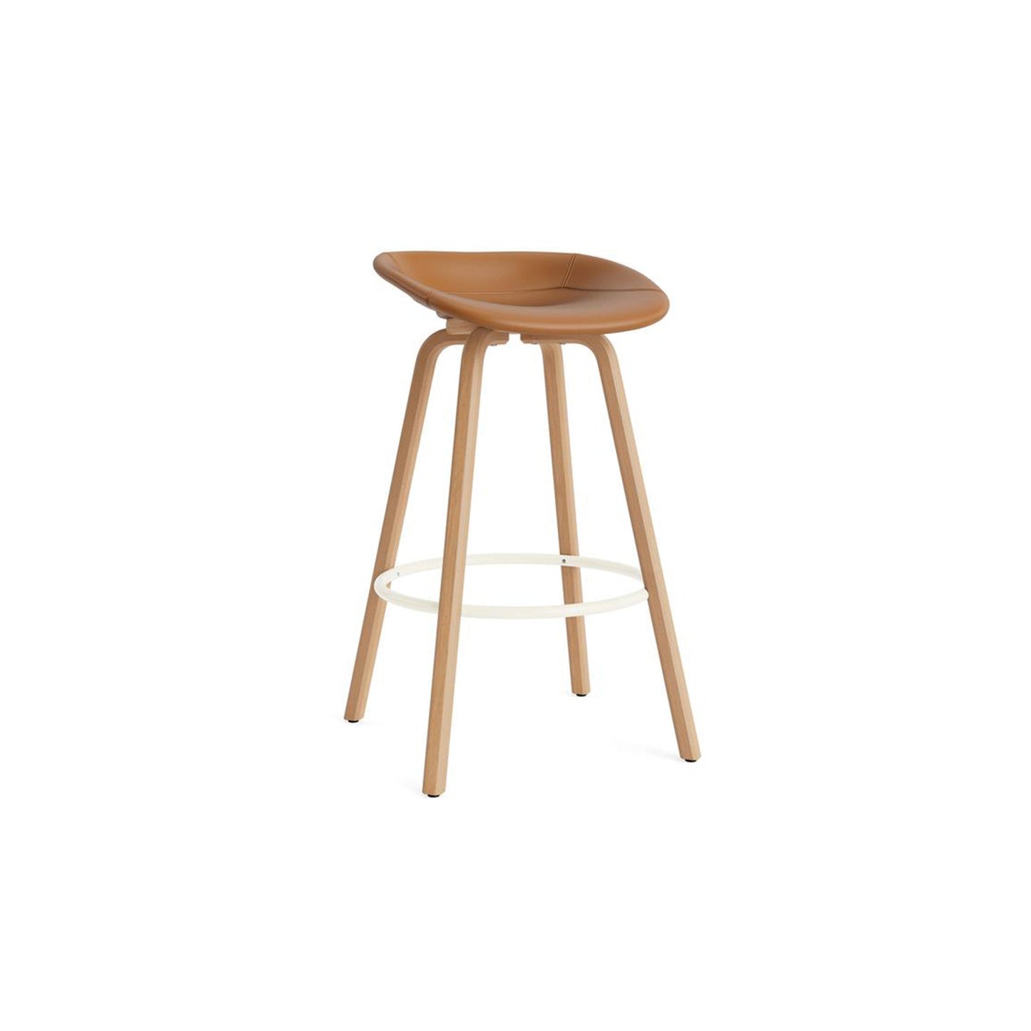 Mat Barstool Full Upholstery Beech - District Furniture