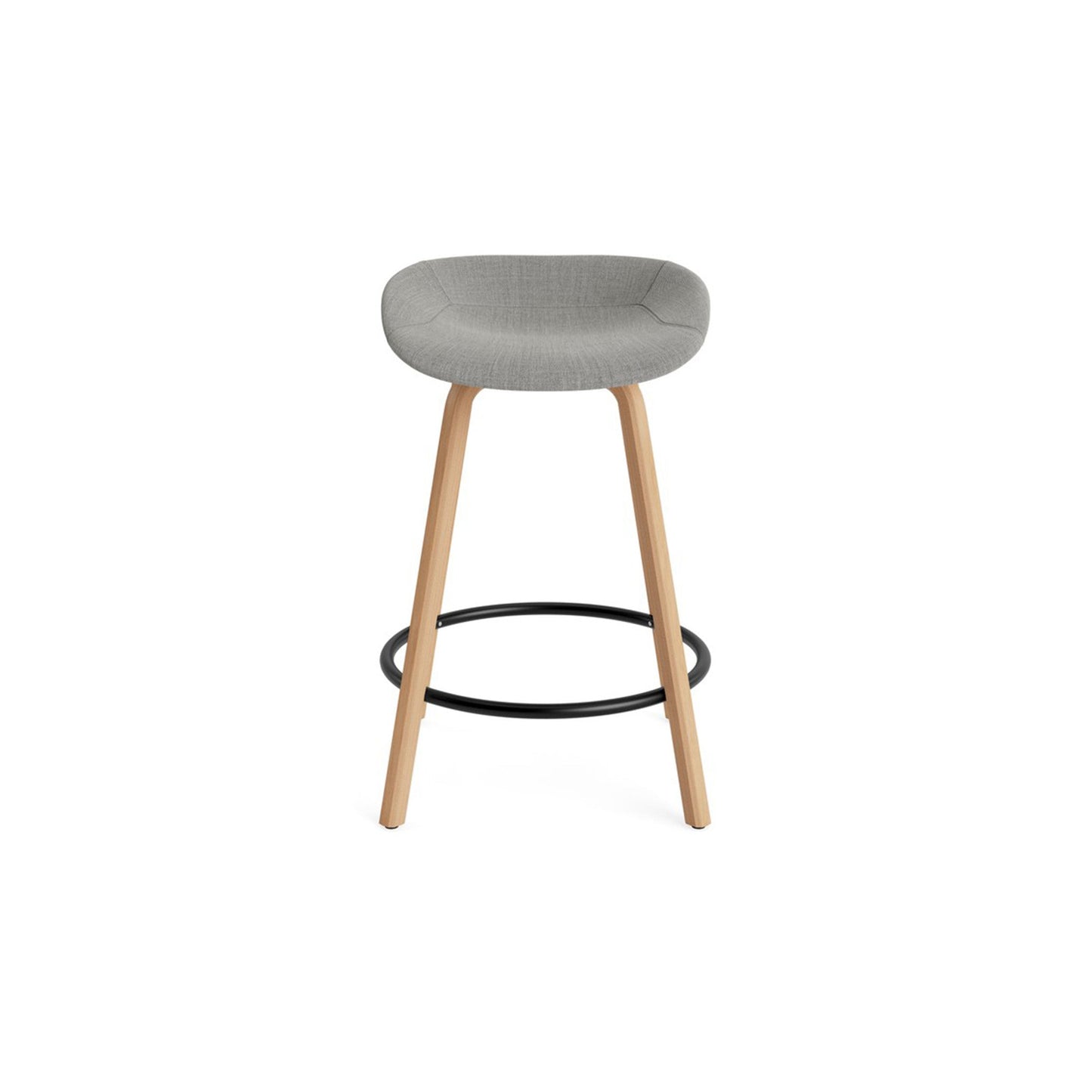 Mat Barstool Full Upholstery Beech - District Furniture