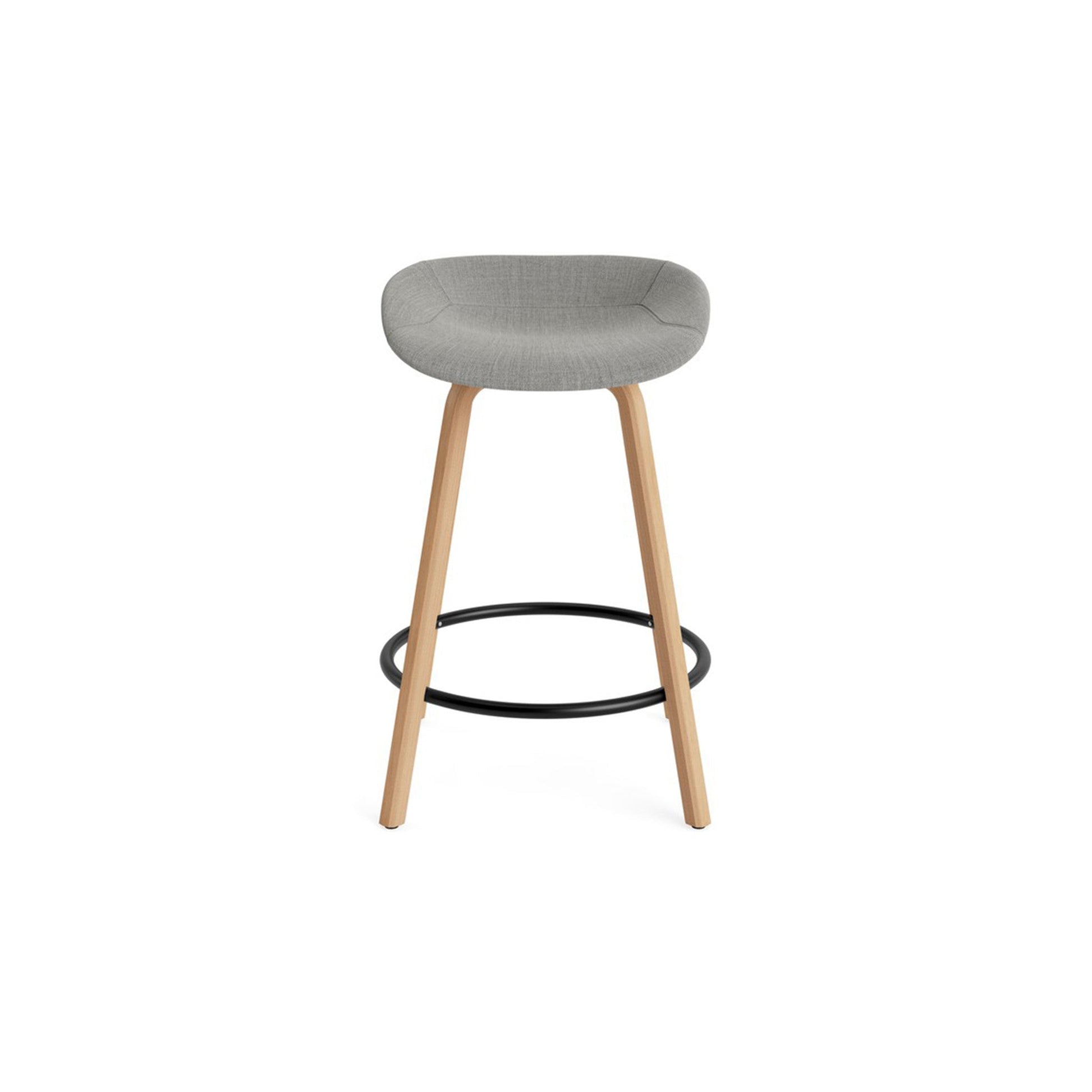 Mat Barstool Full Upholstery Beech - District Furniture