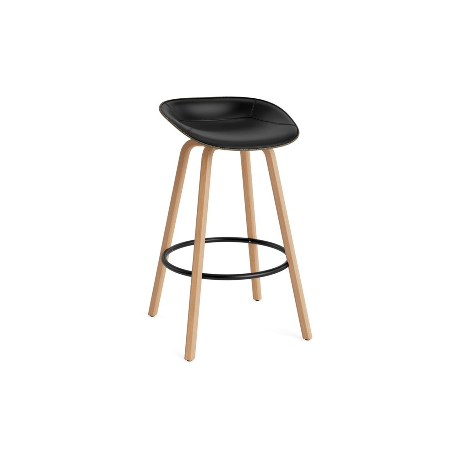 Mat Barstool Full Upholstery Beech - District Furniture