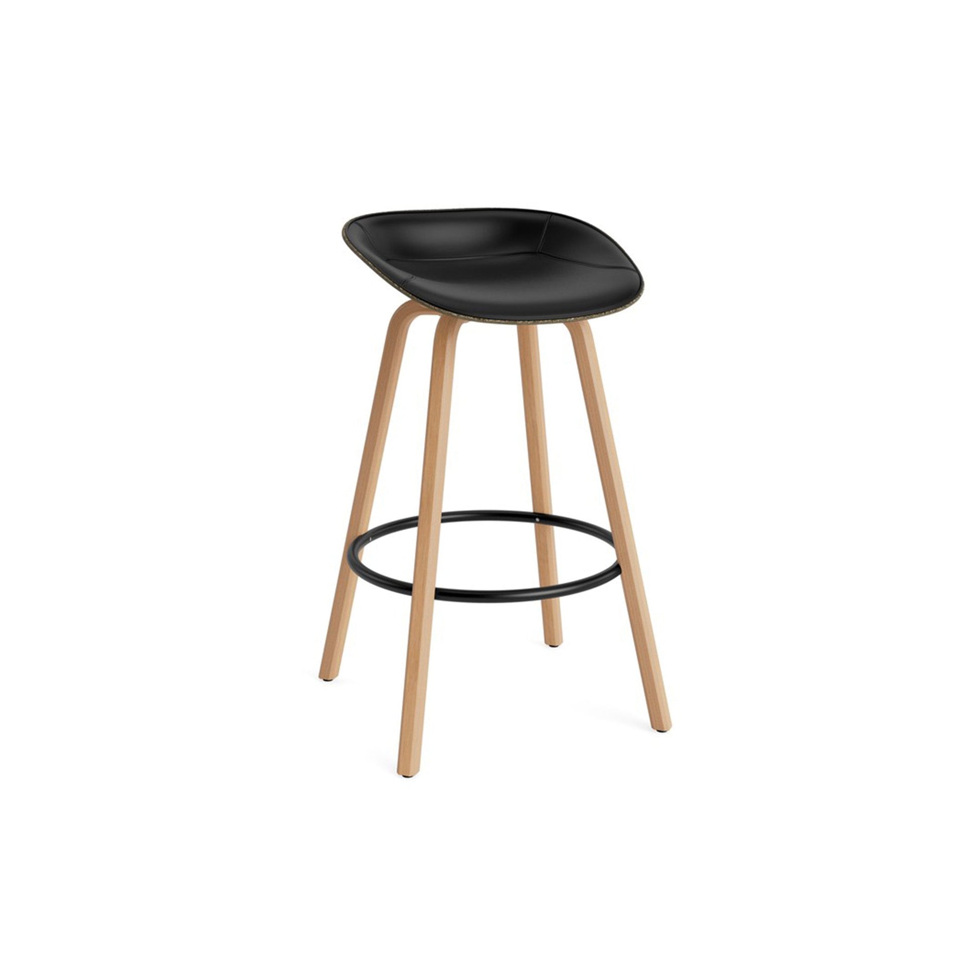 Mat Barstool Full Upholstery Beech - District Furniture