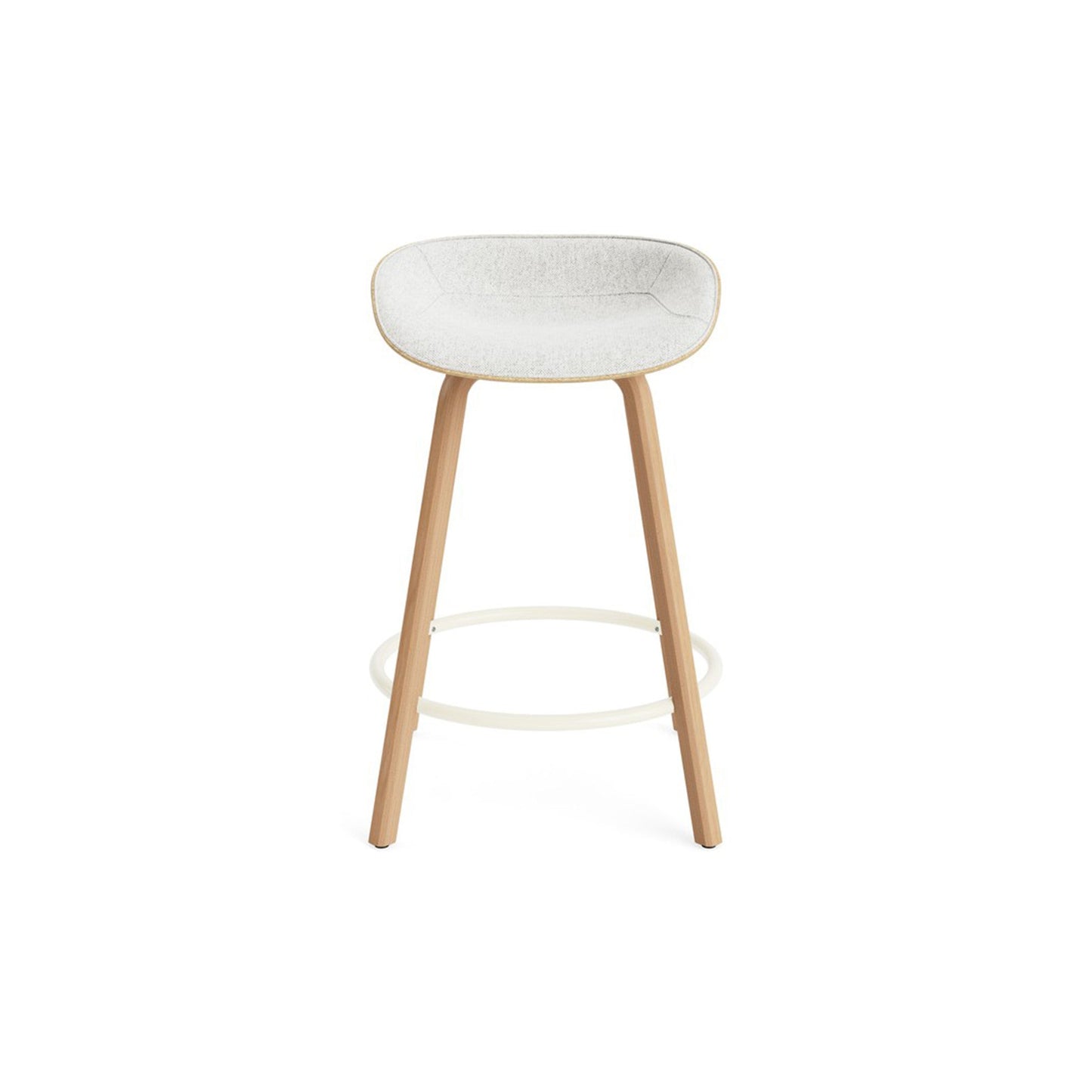 Mat Barstool Full Upholstery Beech - District Furniture