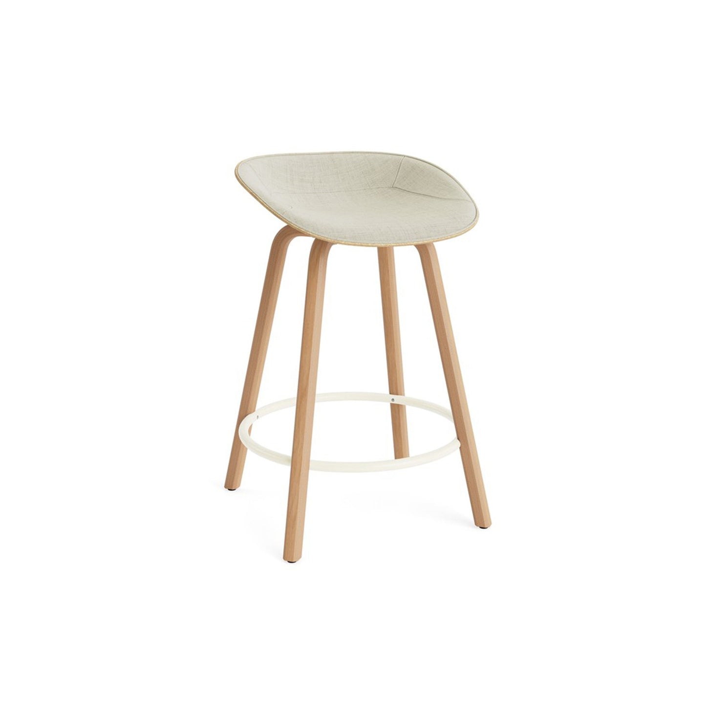 Mat Barstool Full Upholstery Beech - District Furniture