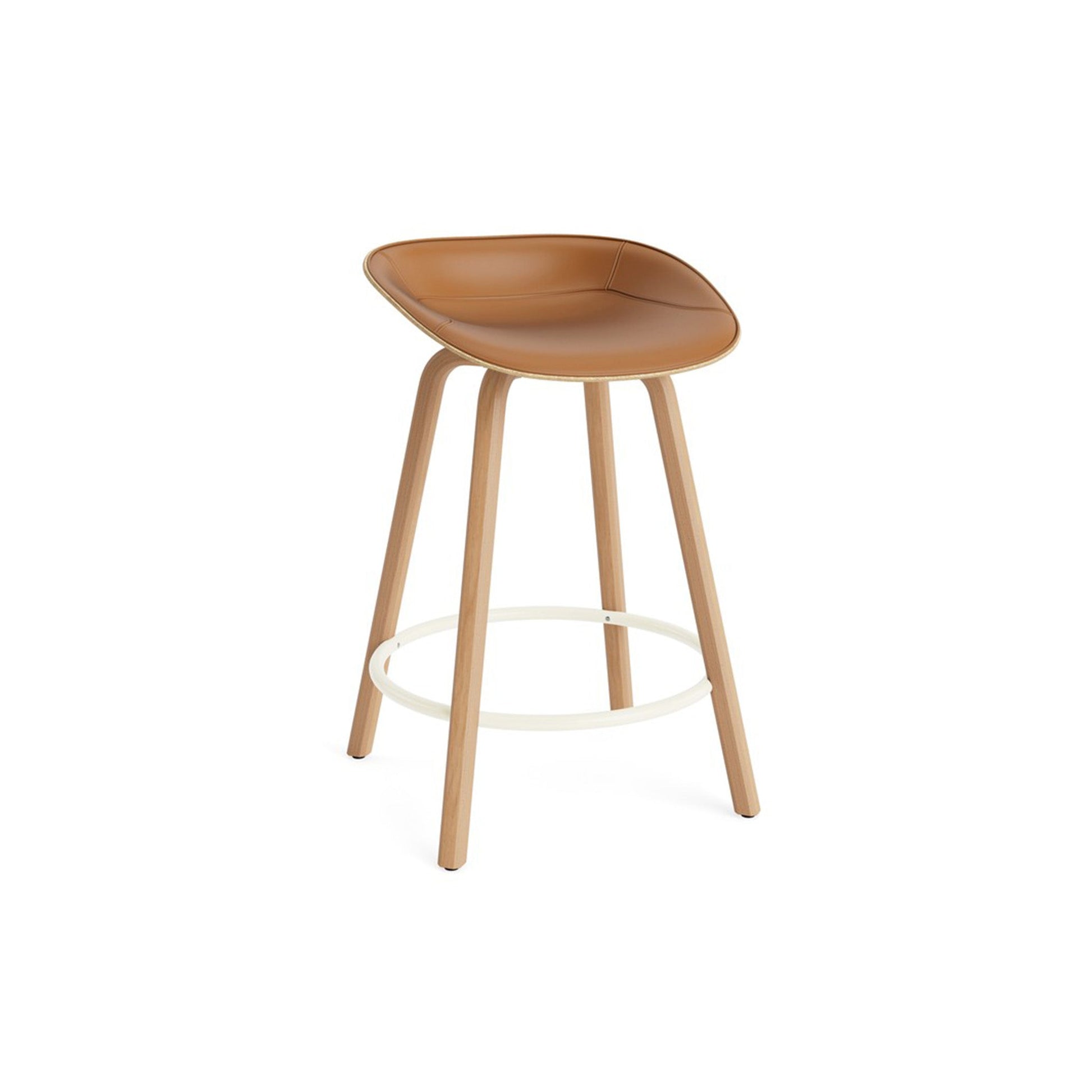 Mat Barstool Full Upholstery Beech - District Furniture