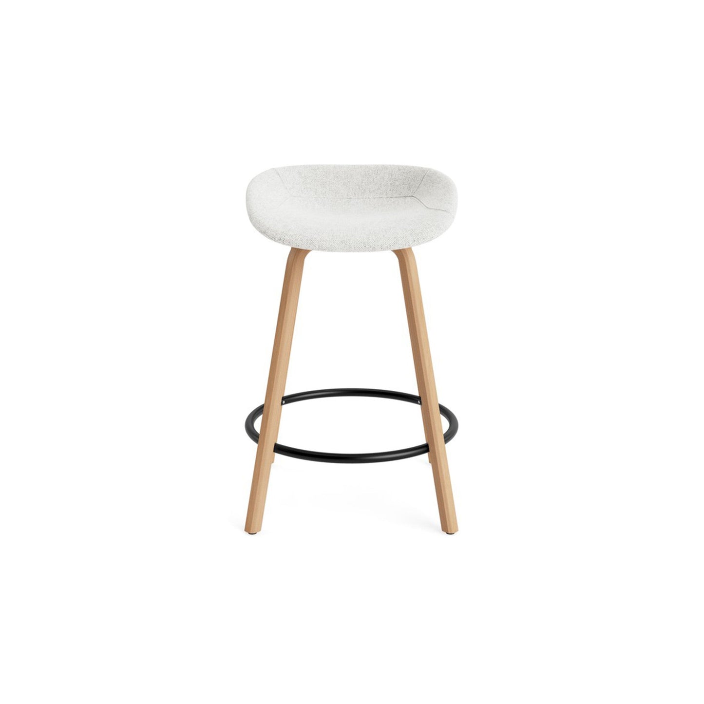 Mat Barstool Full Upholstery Beech - District Furniture