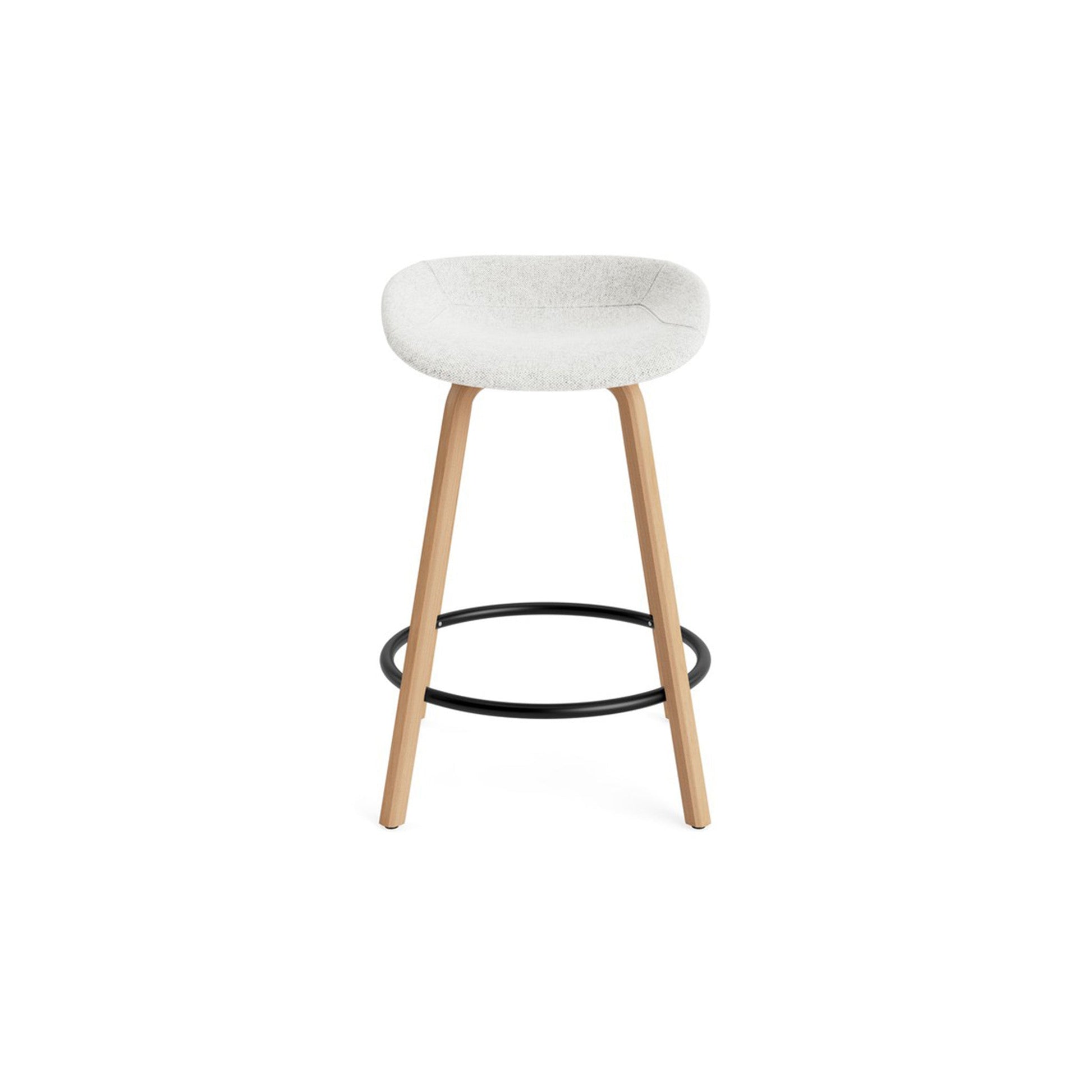 Mat Barstool Full Upholstery Beech - District Furniture