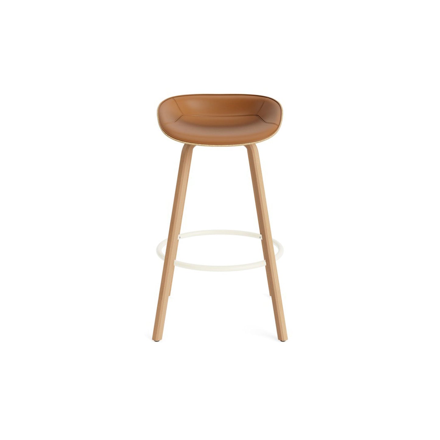 Mat Barstool Full Upholstery Beech - District Furniture