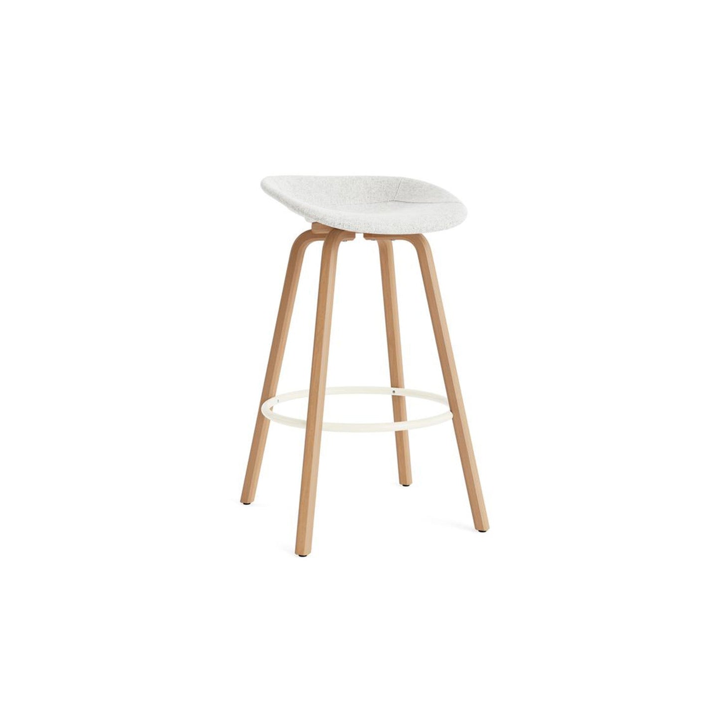 Mat Barstool Full Upholstery Beech - District Furniture