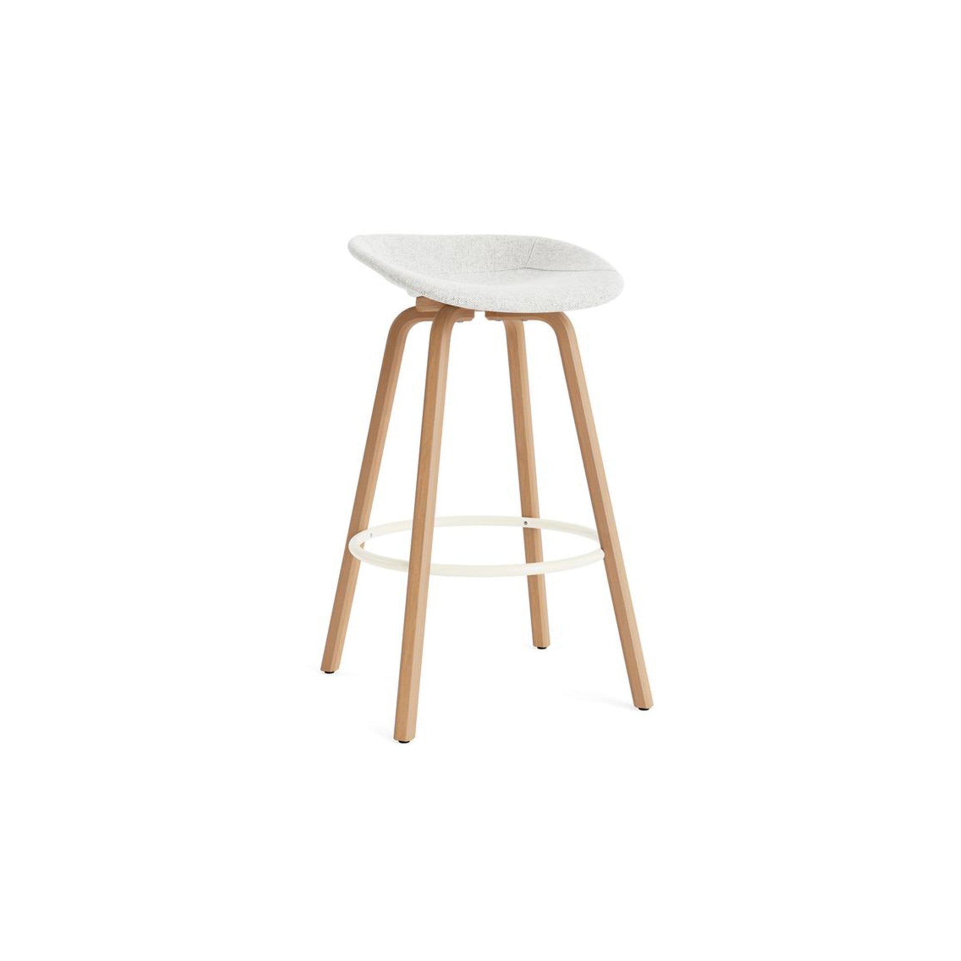 Mat Barstool Full Upholstery Beech - District Furniture