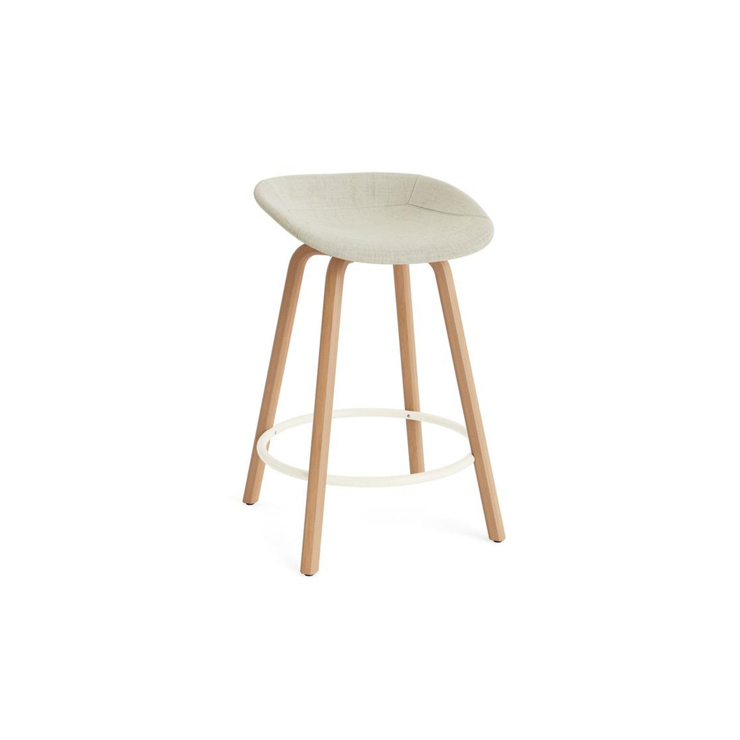 Mat Barstool Full Upholstery Beech - District Furniture