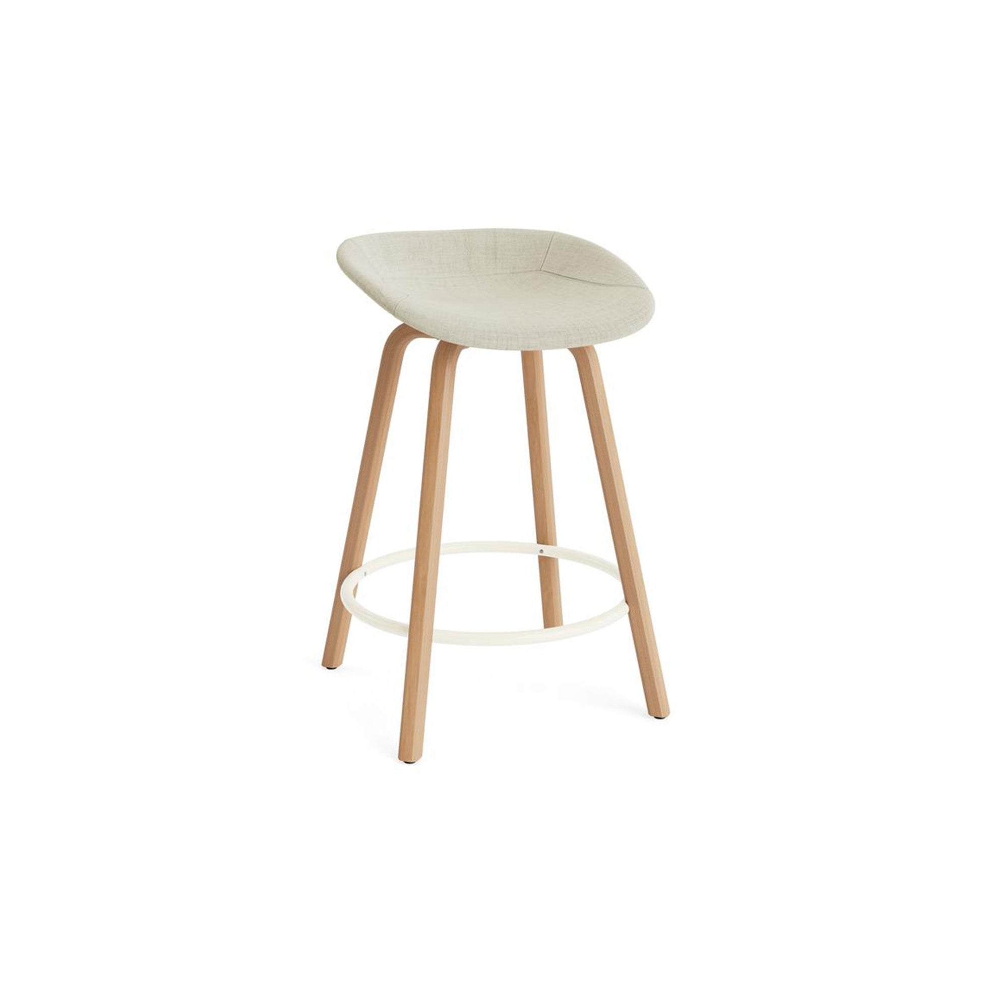 Mat Barstool Full Upholstery Beech - District Furniture