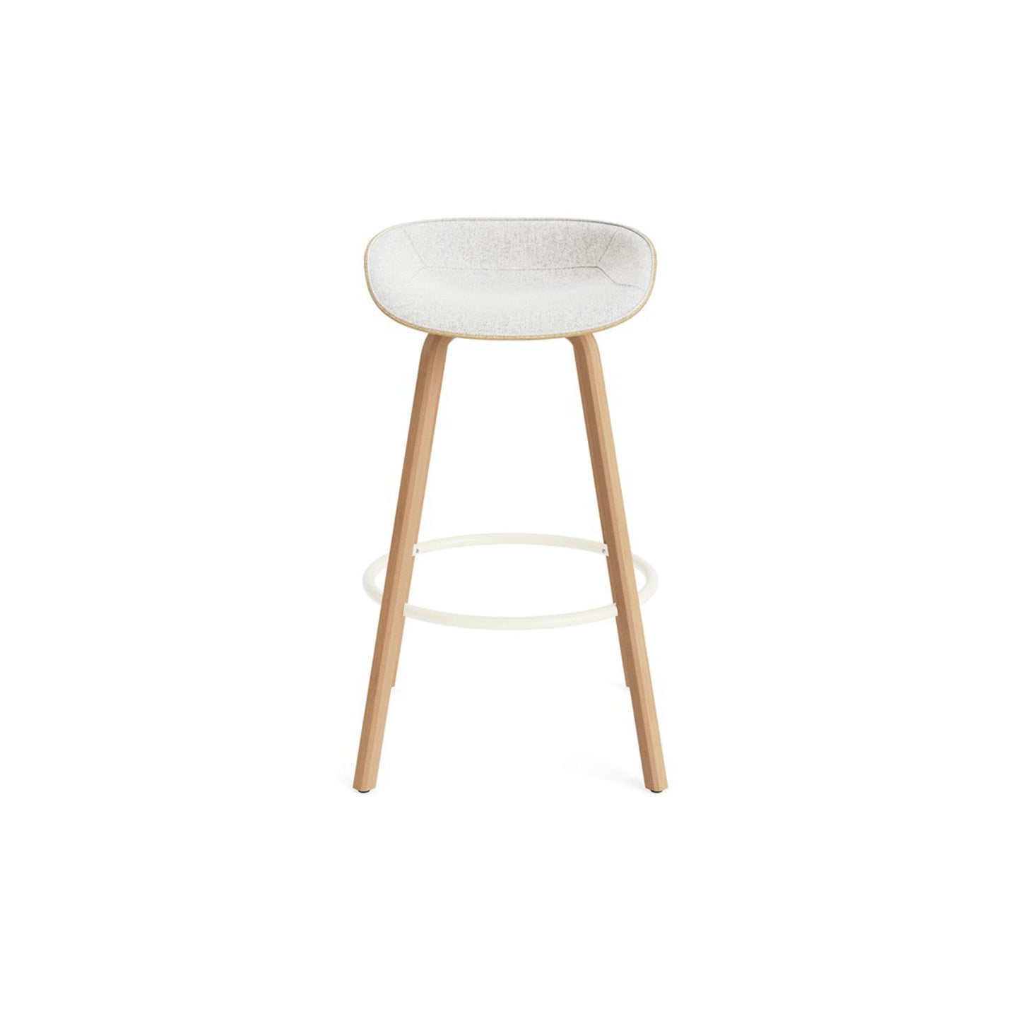 Mat Barstool Full Upholstery Beech - District Furniture