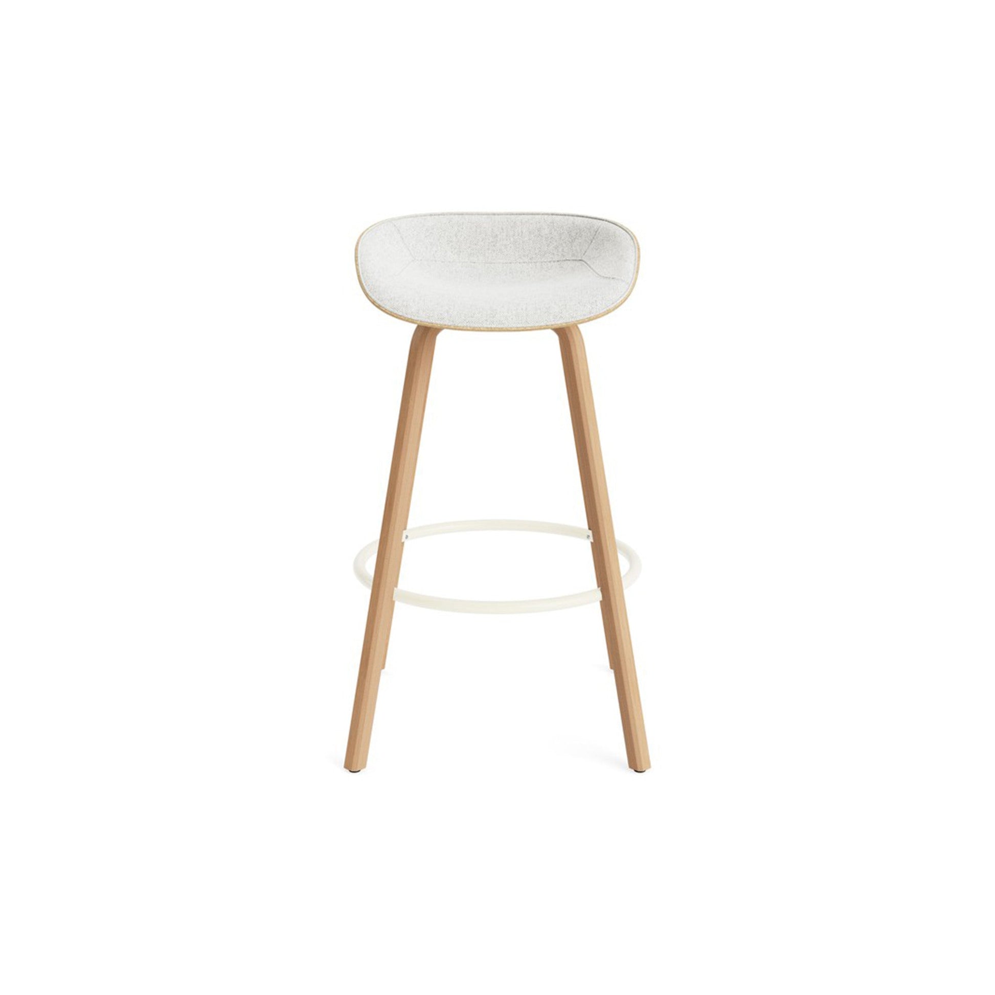 Mat Barstool Full Upholstery Beech - District Furniture