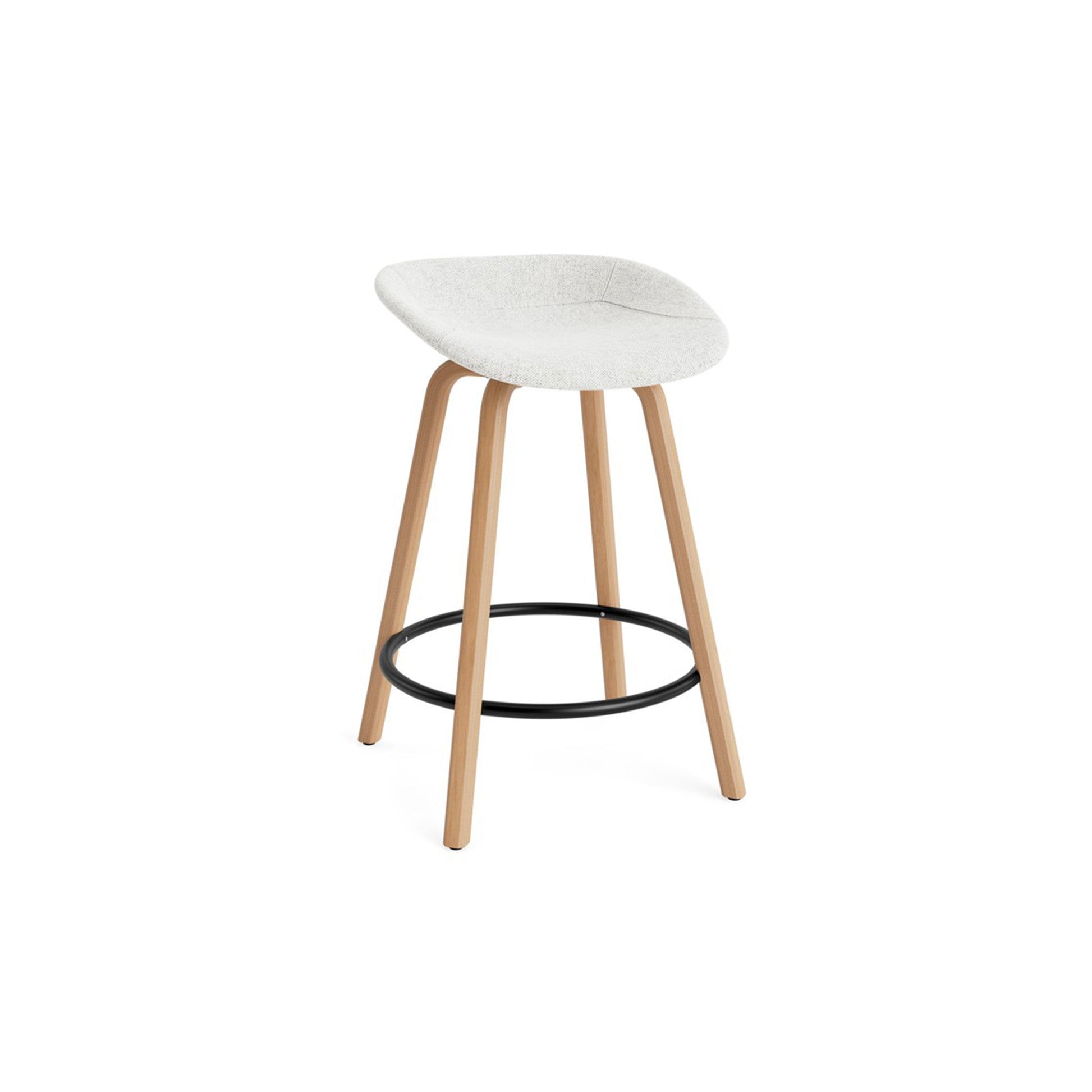 Mat Barstool Full Upholstery Beech - District Furniture