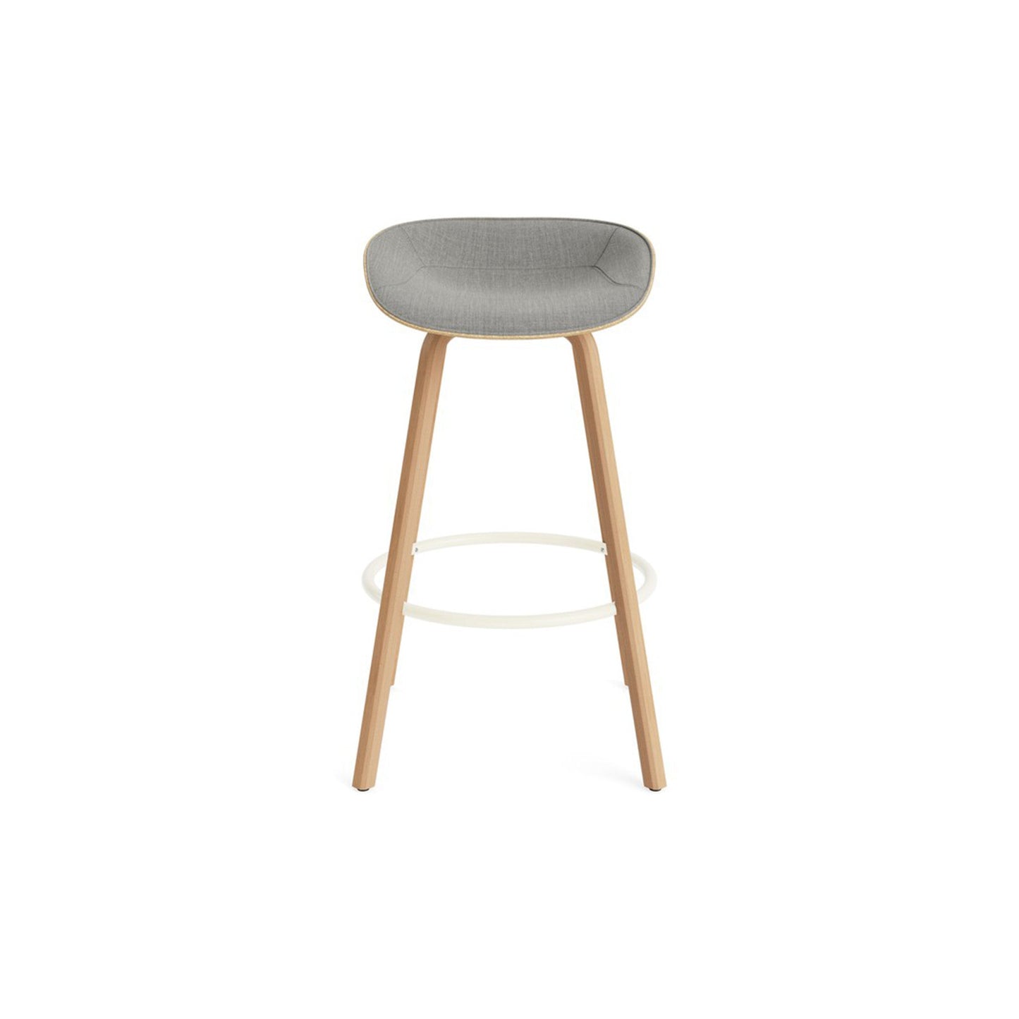 Mat Barstool Full Upholstery Beech - District Furniture