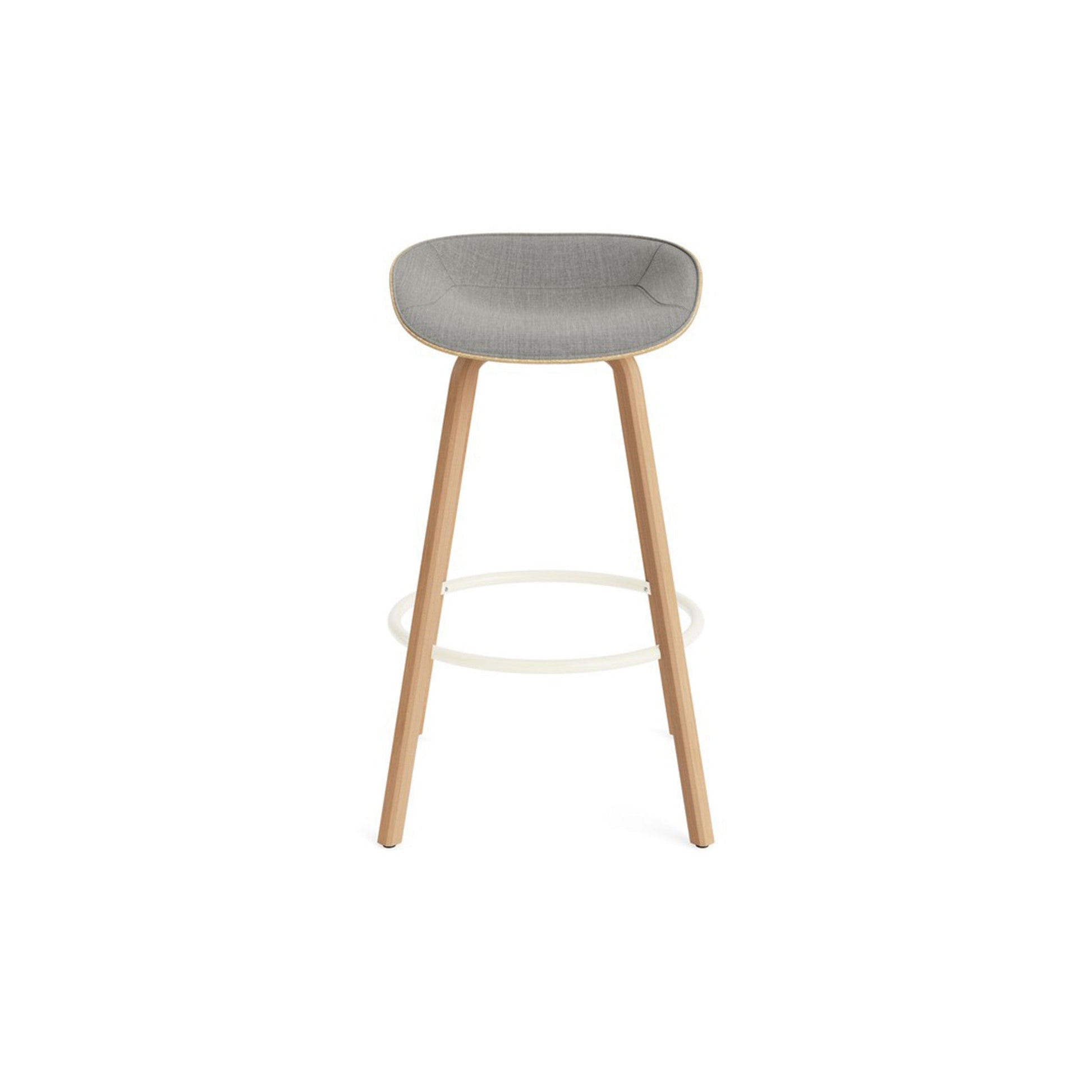 Mat Barstool Full Upholstery Beech - District Furniture
