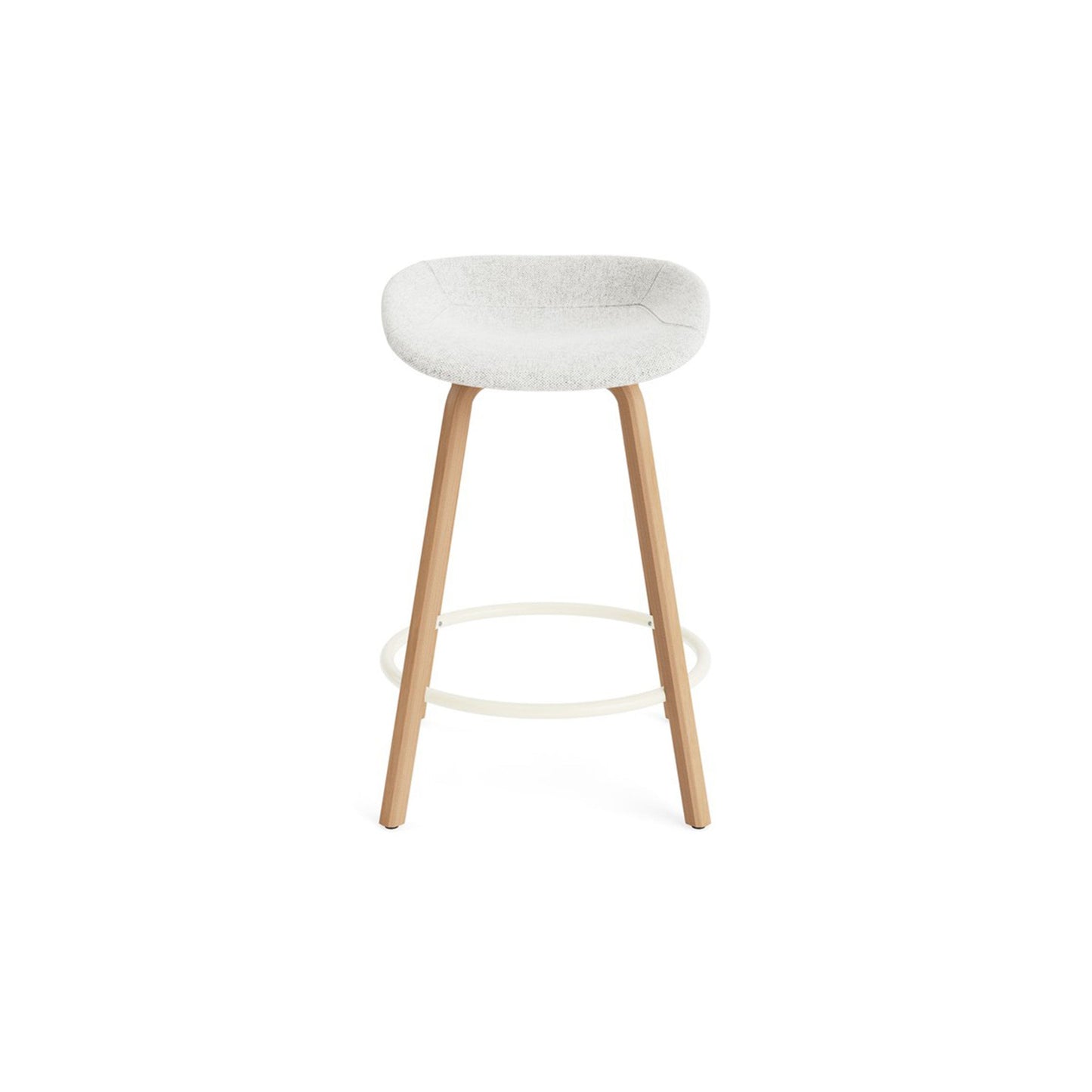 Mat Barstool Full Upholstery Beech - District Furniture