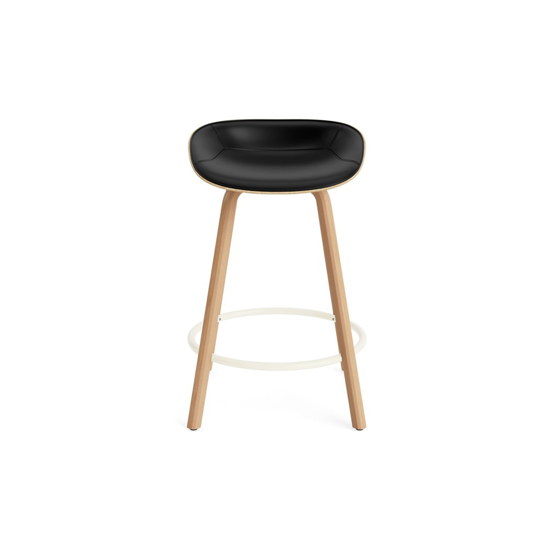 Mat Barstool Full Upholstery Beech - District Furniture