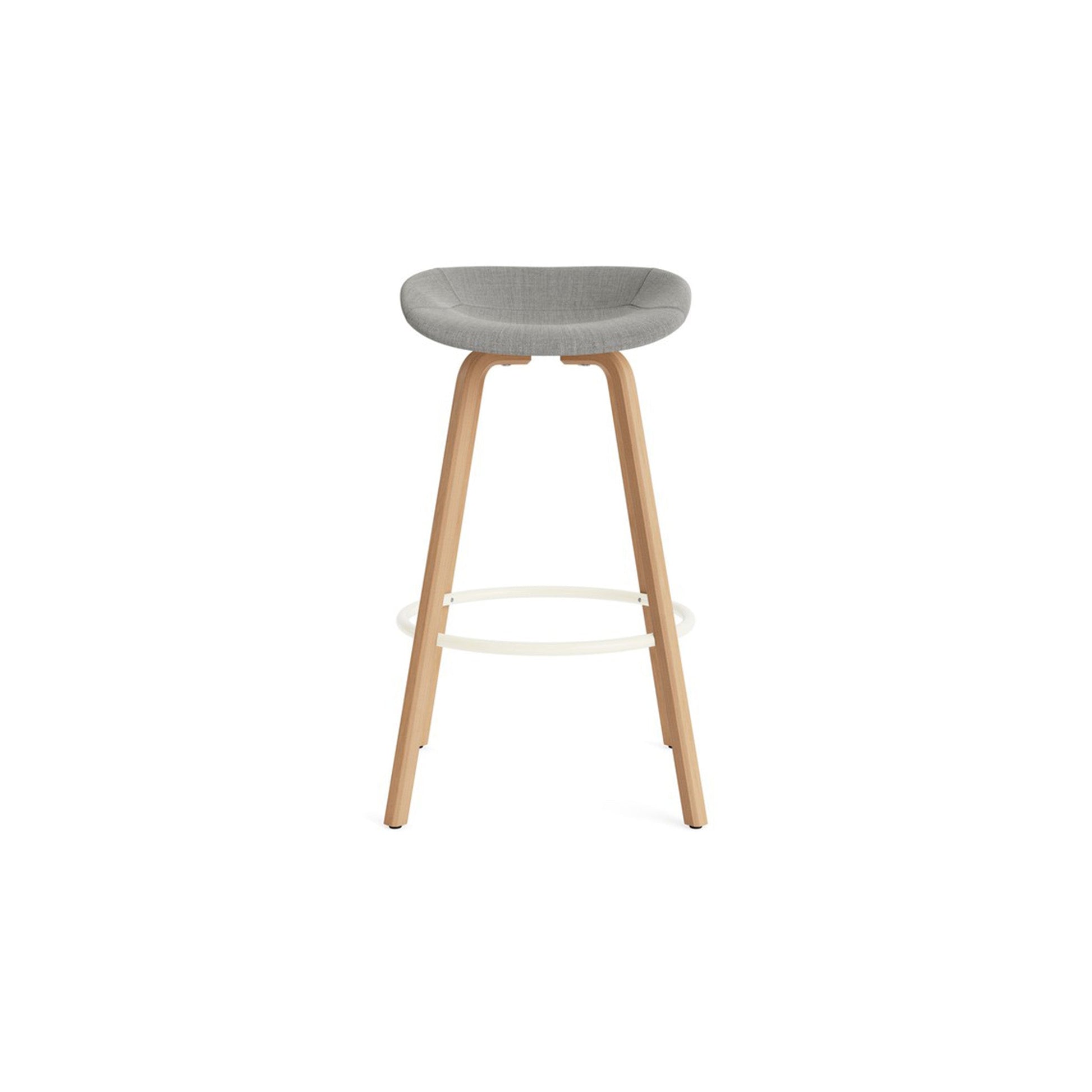 Mat Barstool Full Upholstery Beech - District Furniture