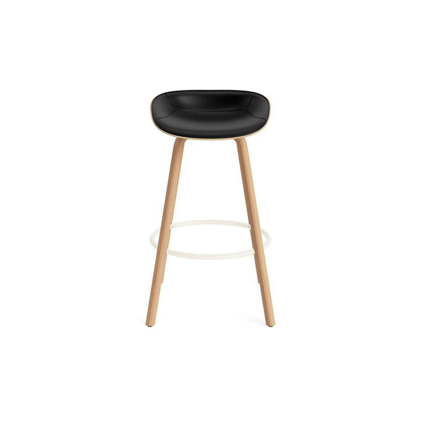 Mat Barstool Full Upholstery Beech - District Furniture