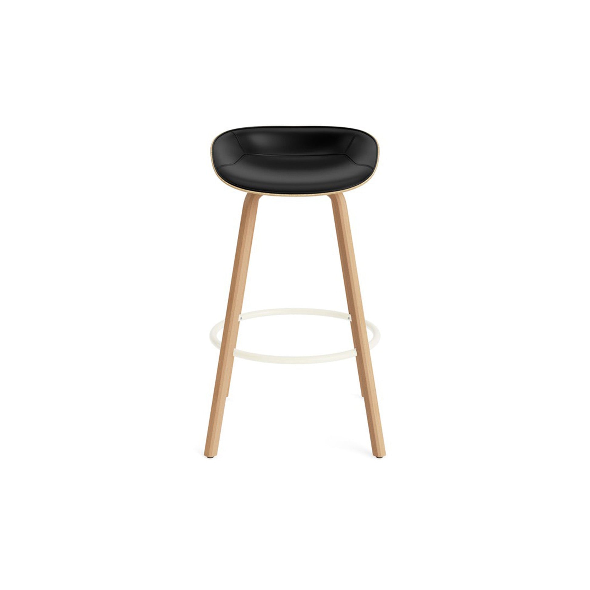Mat Barstool Full Upholstery Beech - District Furniture