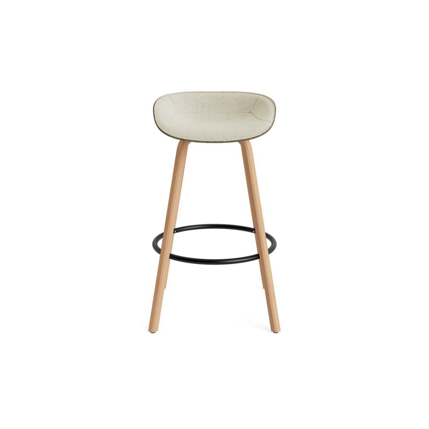 Mat Barstool Full Upholstery Beech - District Furniture