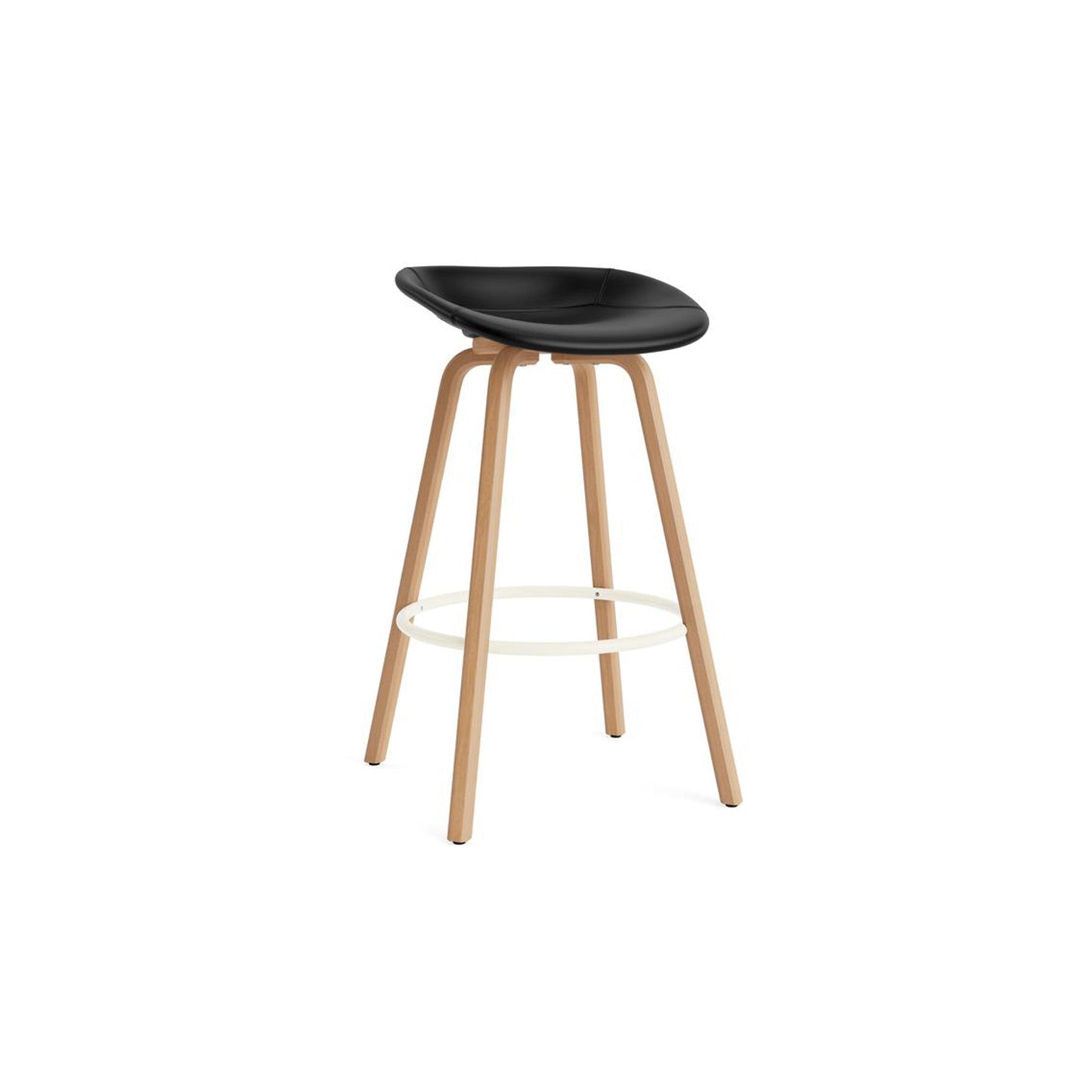 Mat Barstool Full Upholstery Beech - District Furniture