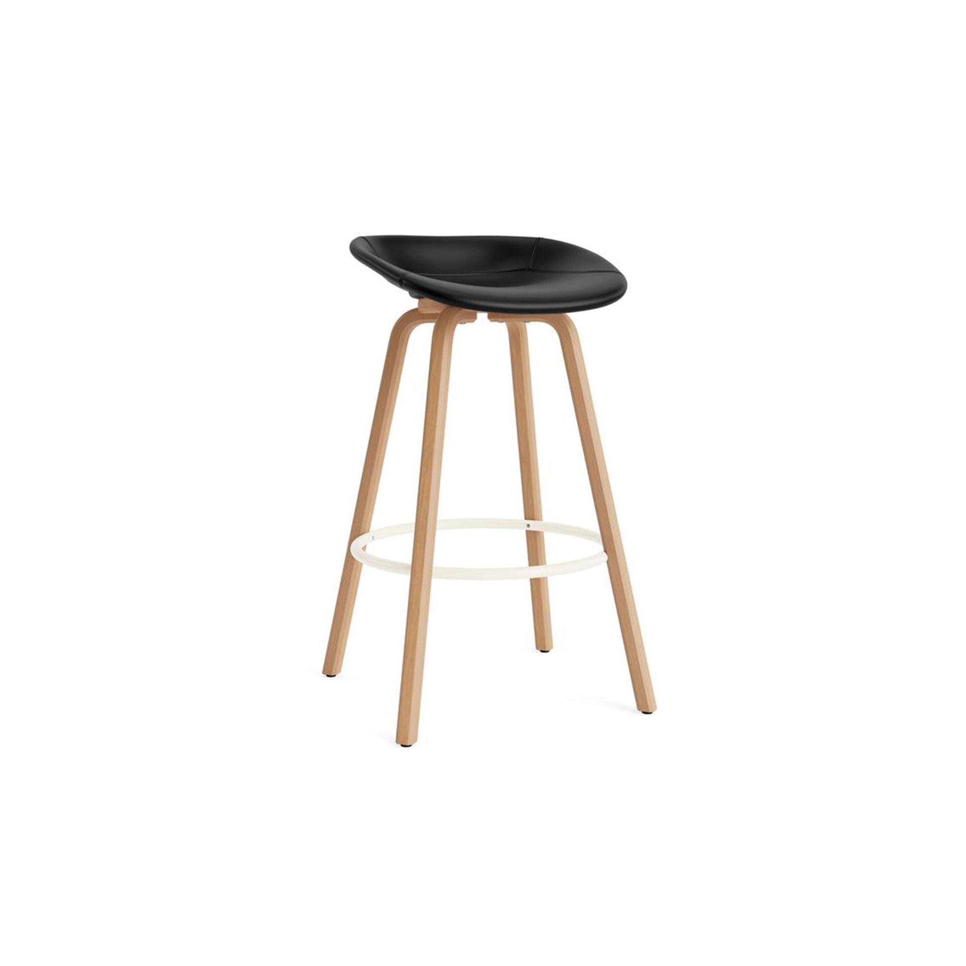 Mat Barstool Full Upholstery Beech - District Furniture