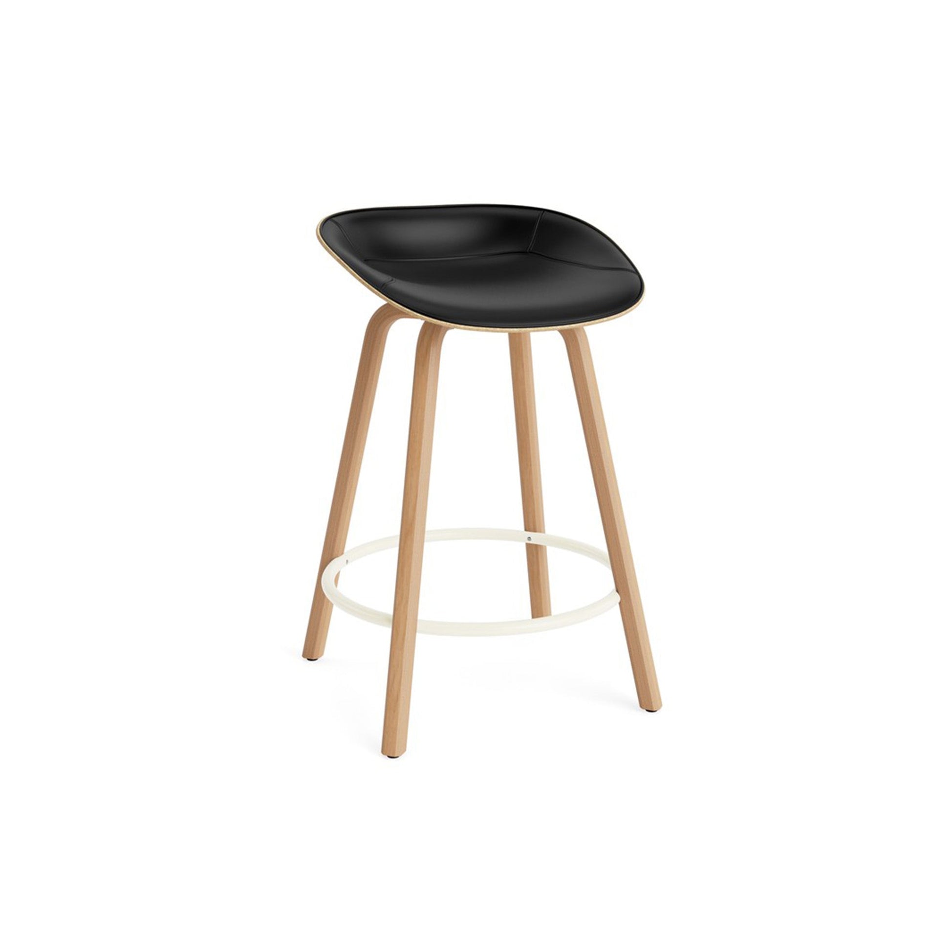 Mat Barstool Full Upholstery Beech - District Furniture