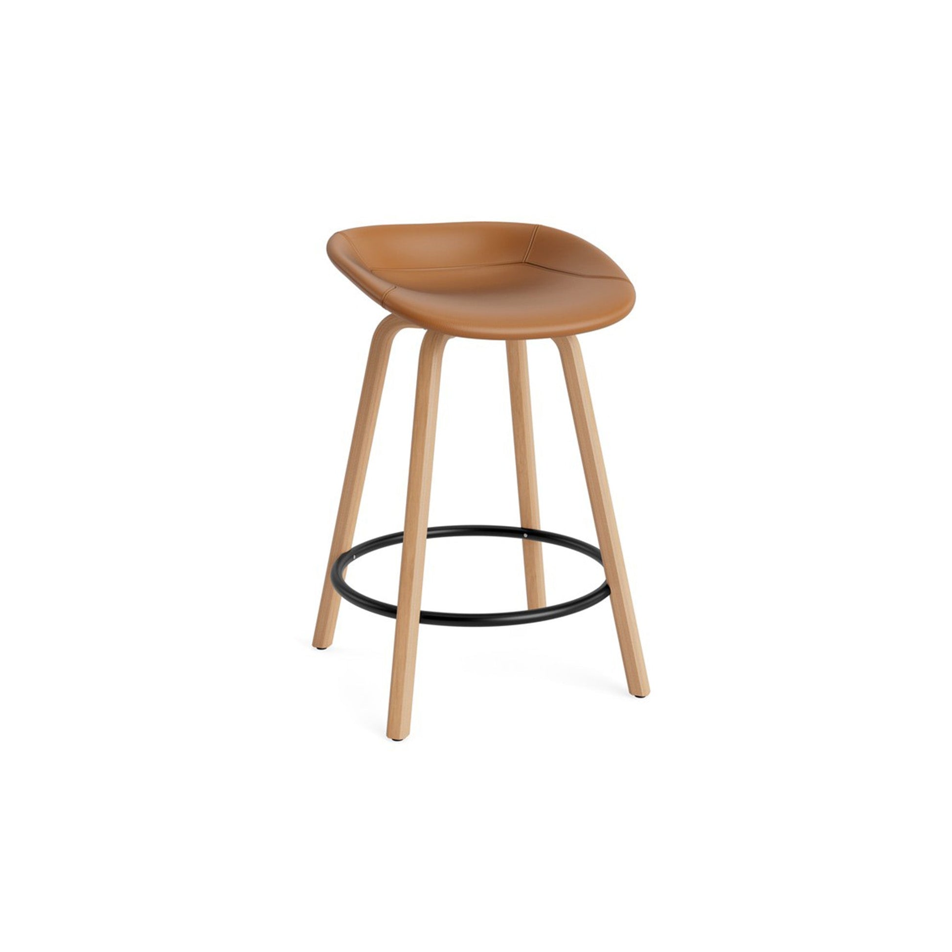 Mat Barstool Full Upholstery Beech - District Furniture