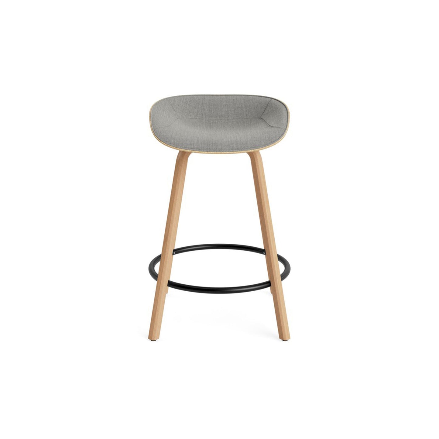 Mat Barstool Full Upholstery Beech - District Furniture