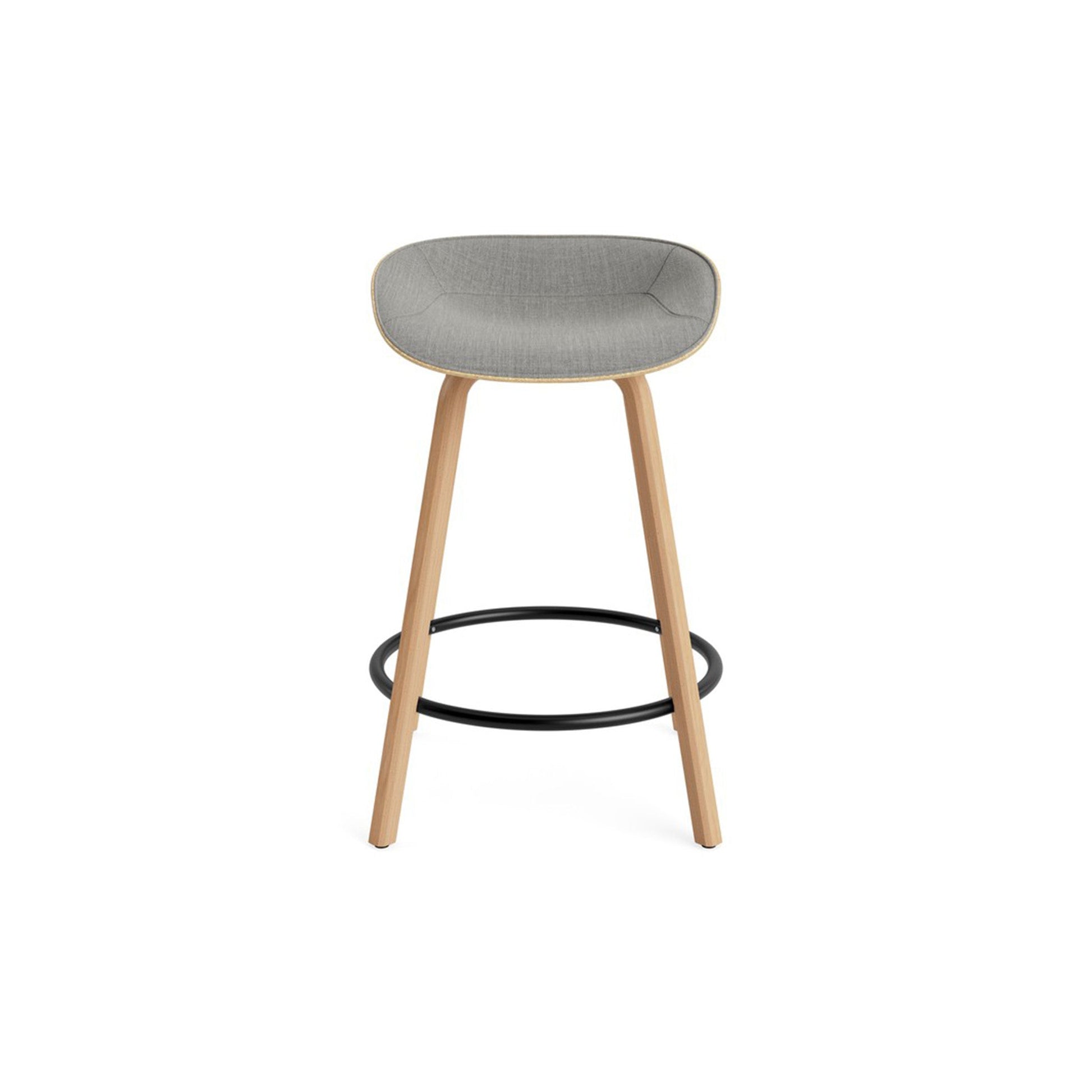 Mat Barstool Full Upholstery Beech - District Furniture